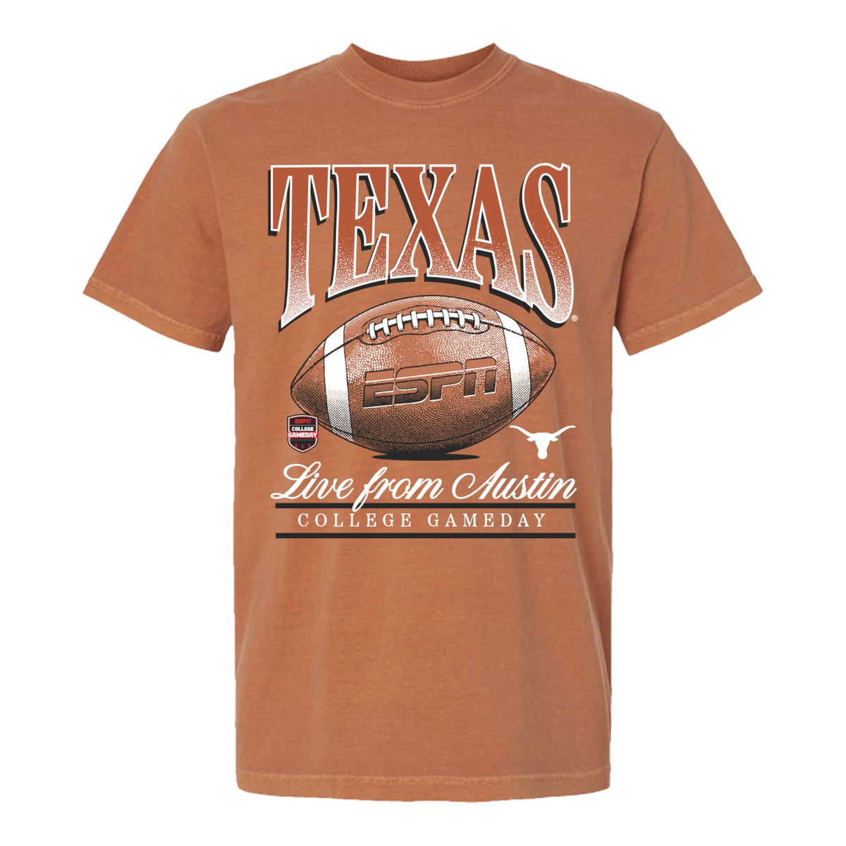 Texas Longhorns Big Football OSU Gameday ESPN Tee