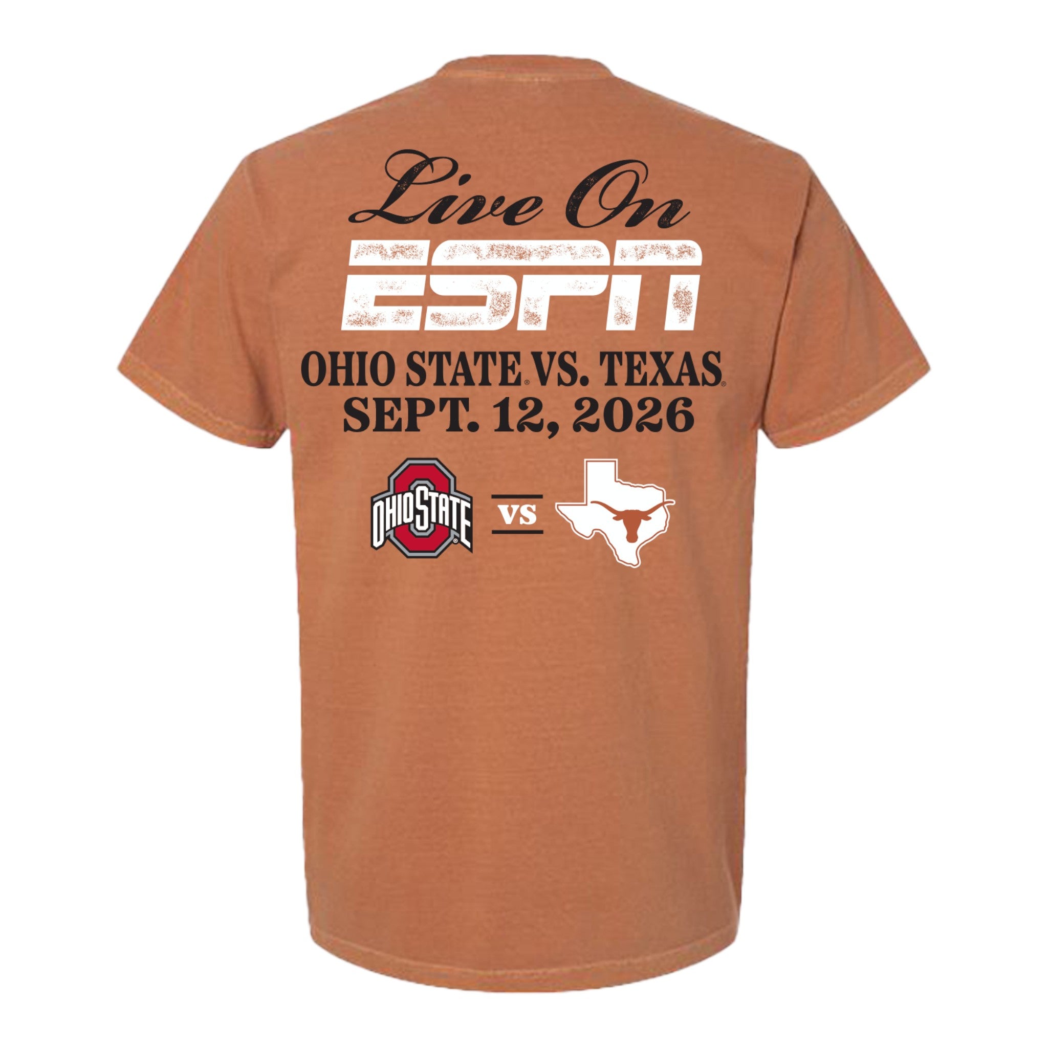 Texas Longhorns Big Football OSU Gameday ESPN Tee