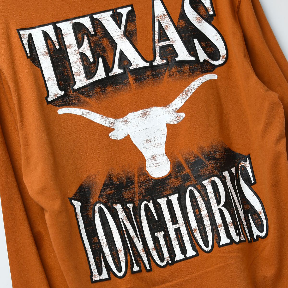 Champion Texas Longhorns Skybox Front and Back Puff Long Sleeve Tee