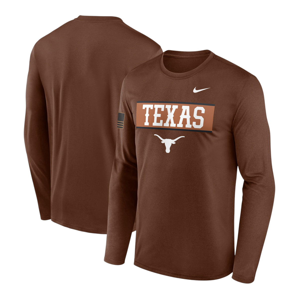 Nike Texas Longhorns Military Dri-Fit Long Sleeve Tee