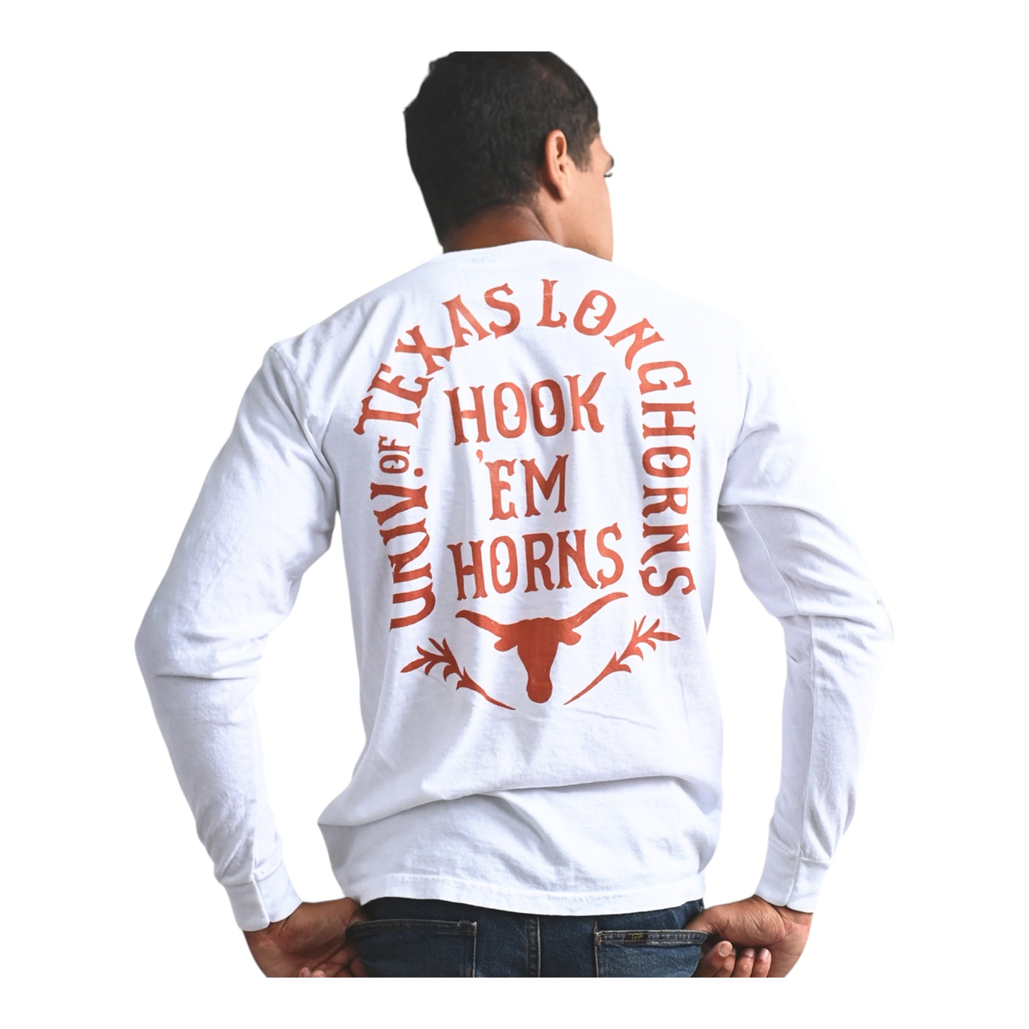 Texas Longhorns Hook' Em Long Sleeve Tee