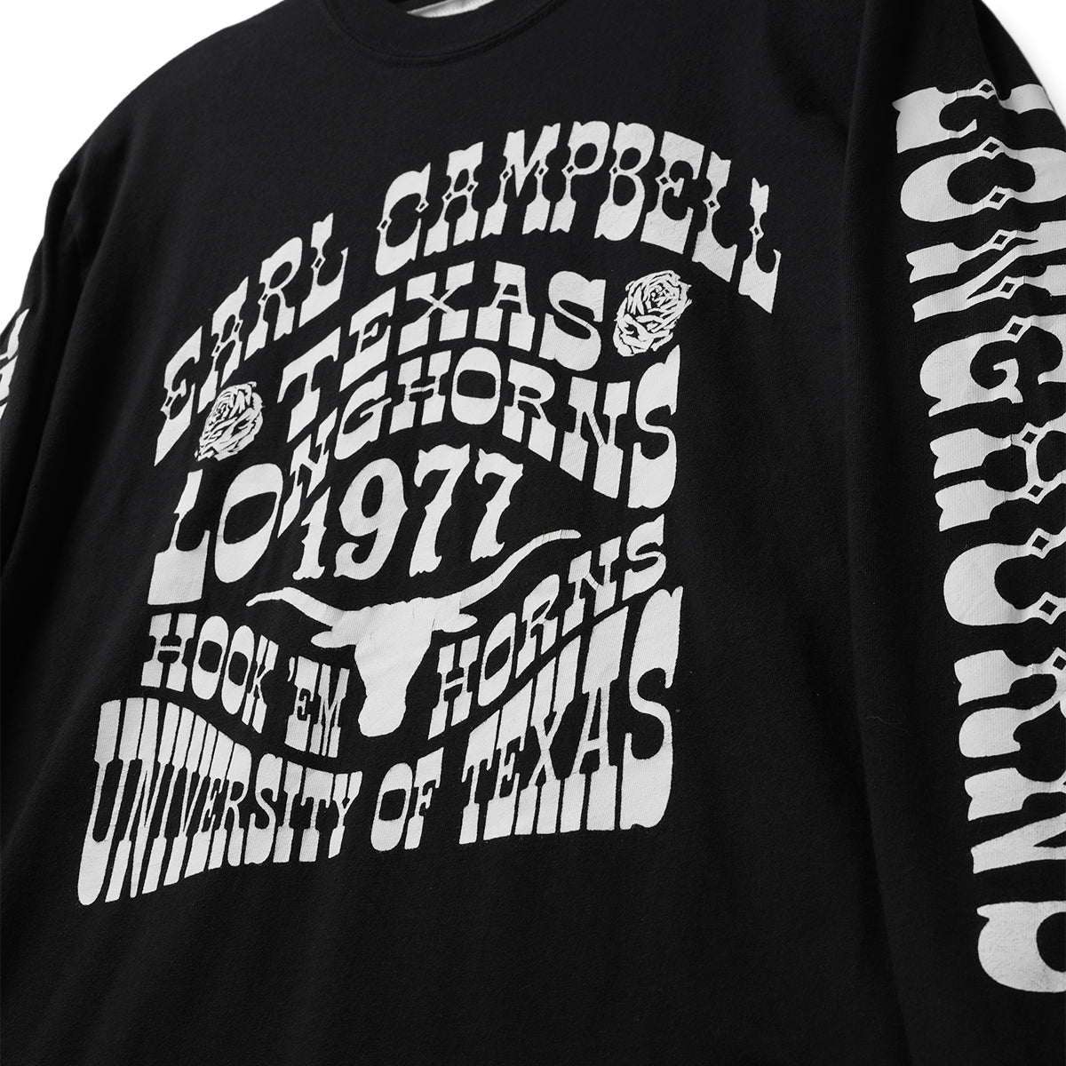 Roots of Fight Texas Longhorns Earl Campbell Groovy Sleeves Long Sleeve Tee