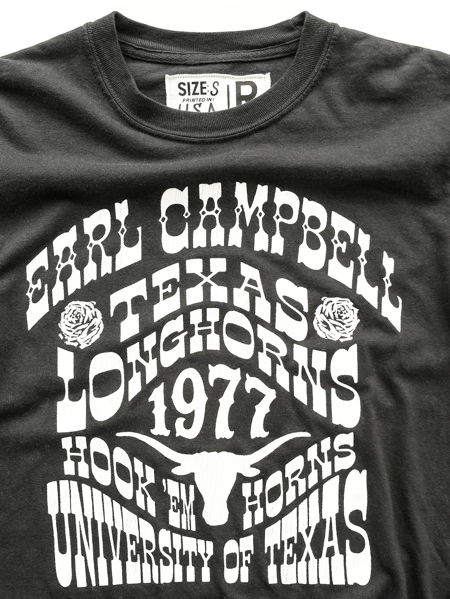 Roots of Fight Texas Longhorns Earl Campbell Groovy Sleeves Long Sleeve Tee