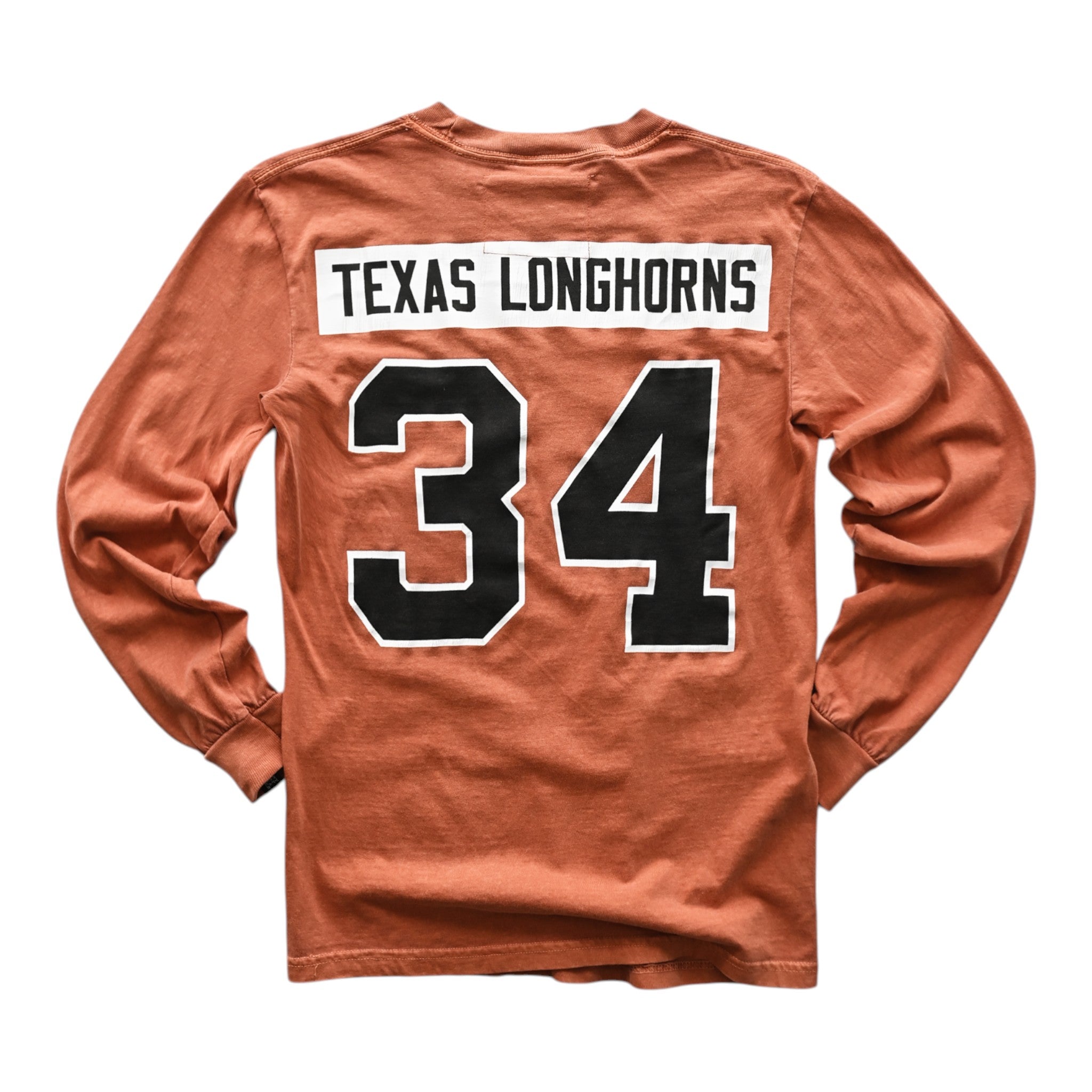 Roots of Fight Texas Longhorns Ricky Williams #34 Front and Back Long Sleeve Tee