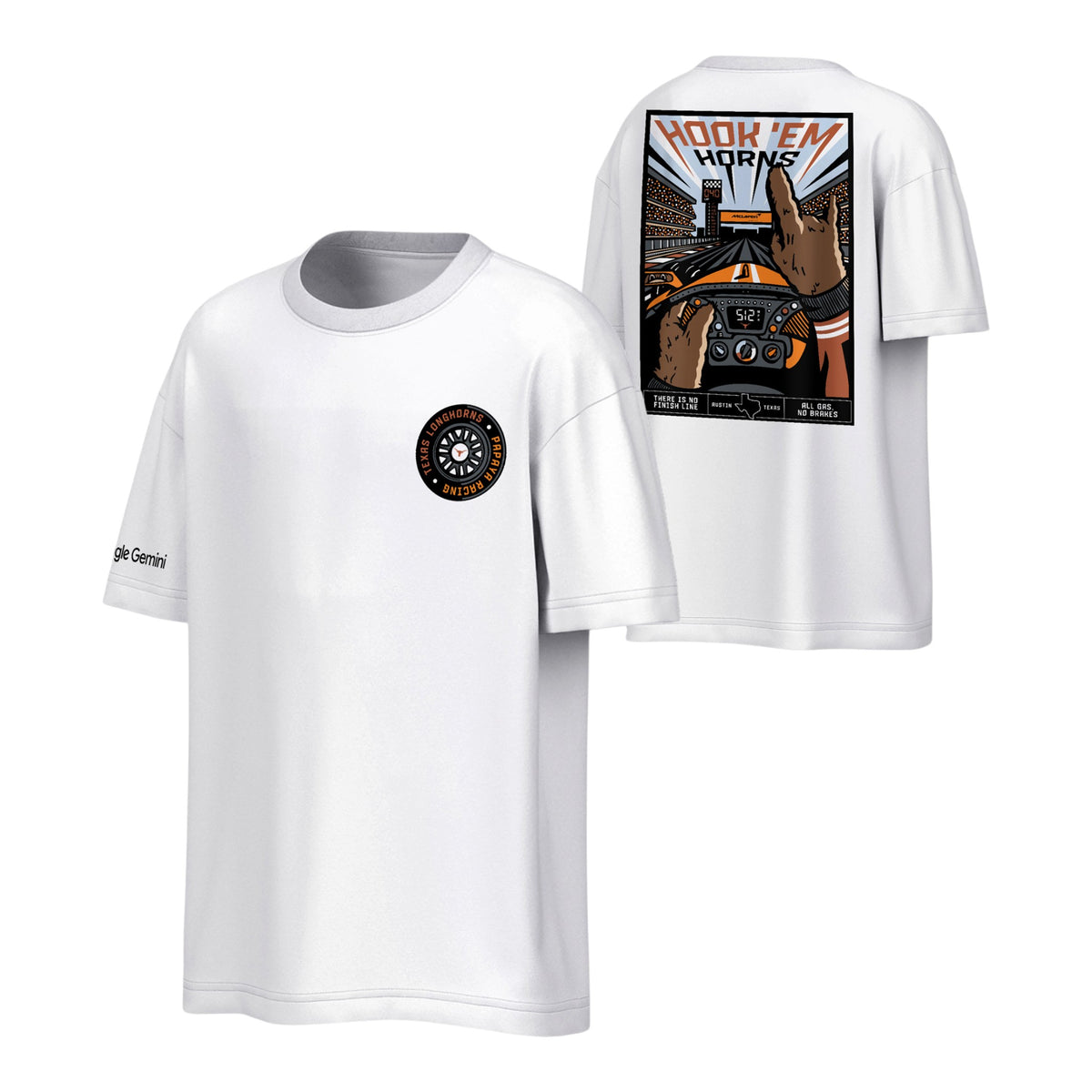 Texas Longhorns McLaren Behind the Wheel Short Sleeve Tee