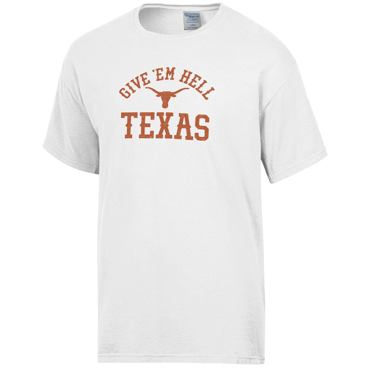 Texas Longhorns Give ’Em Hell Comfort Wash Tee