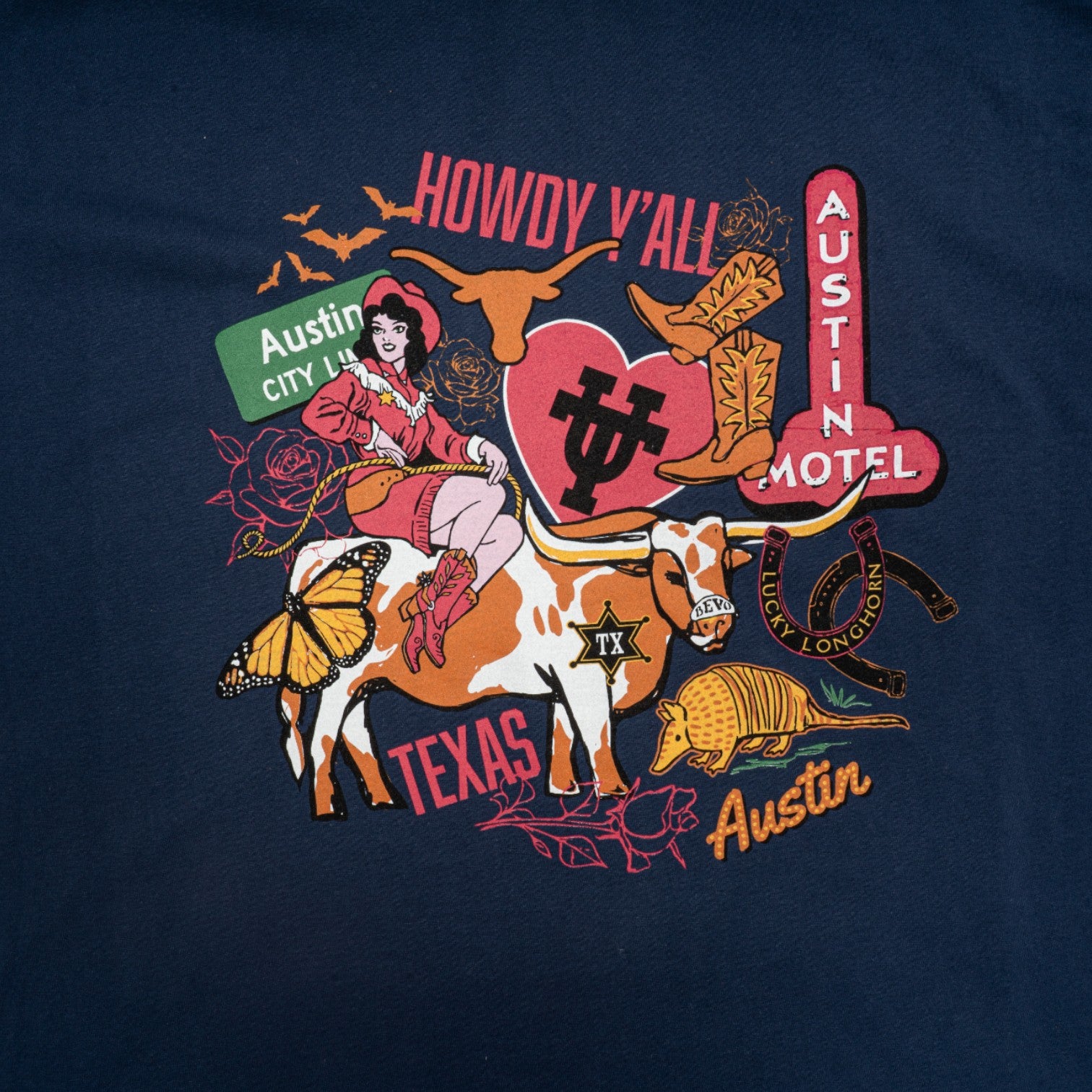 Texas Longhorns Austin Icons ComfortWash Tee