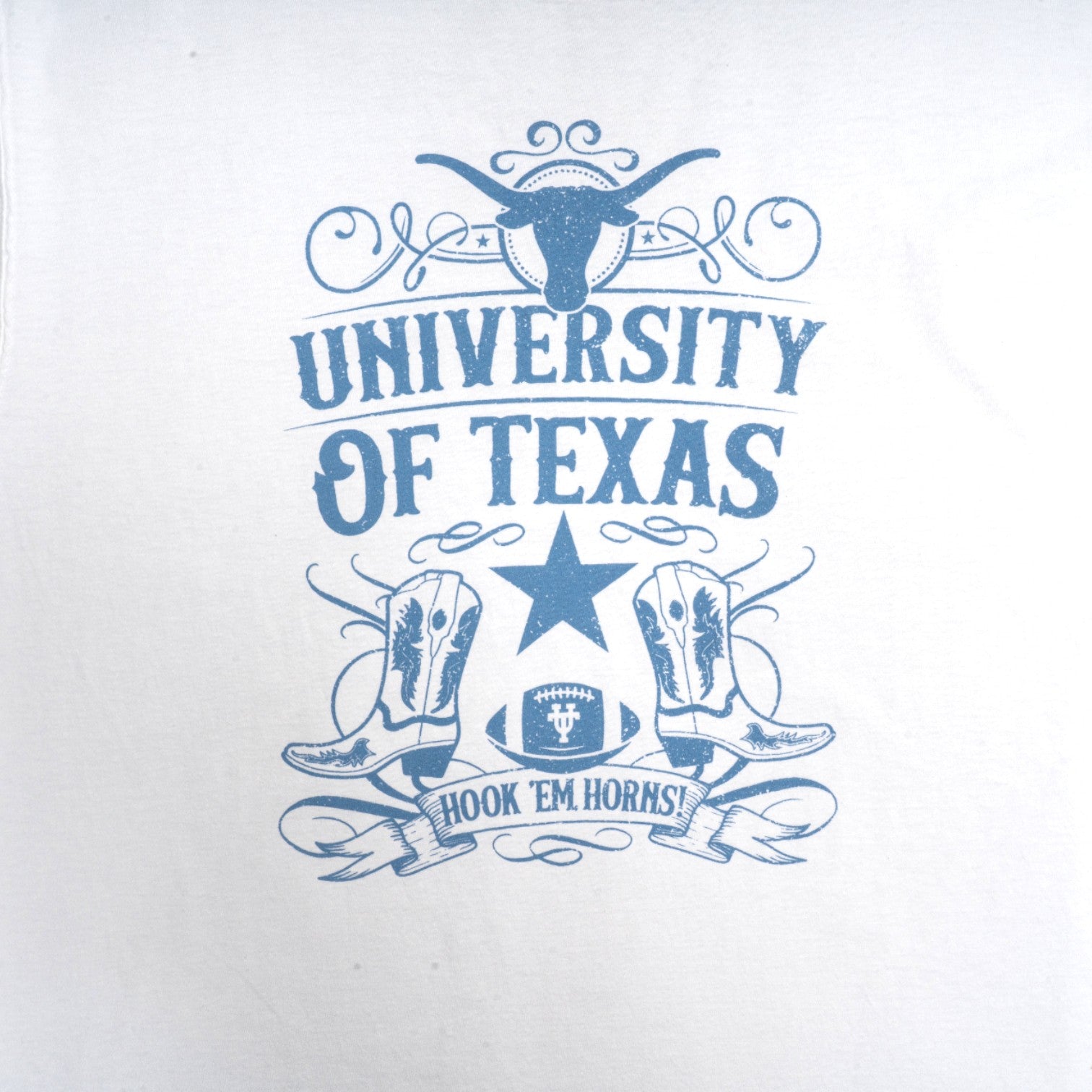 Texas Longhorns Ribbon Boots ComfortWash Tee