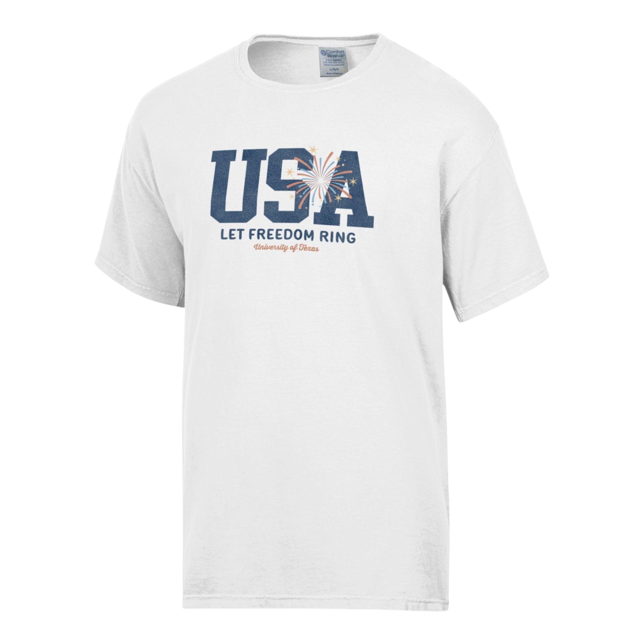 Texas Longhorns USA 250th Let Freedom Ring ComfortWash Tee