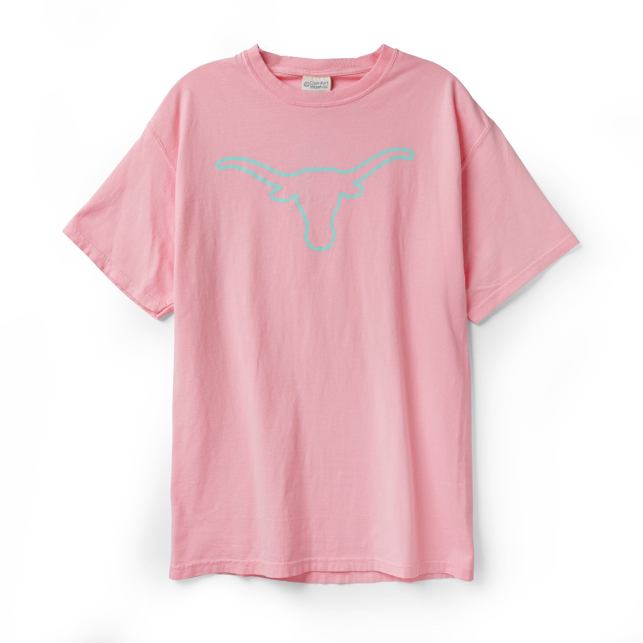Texas Longhorns Bevo Silhouette Hot Color ComfortWash Tee