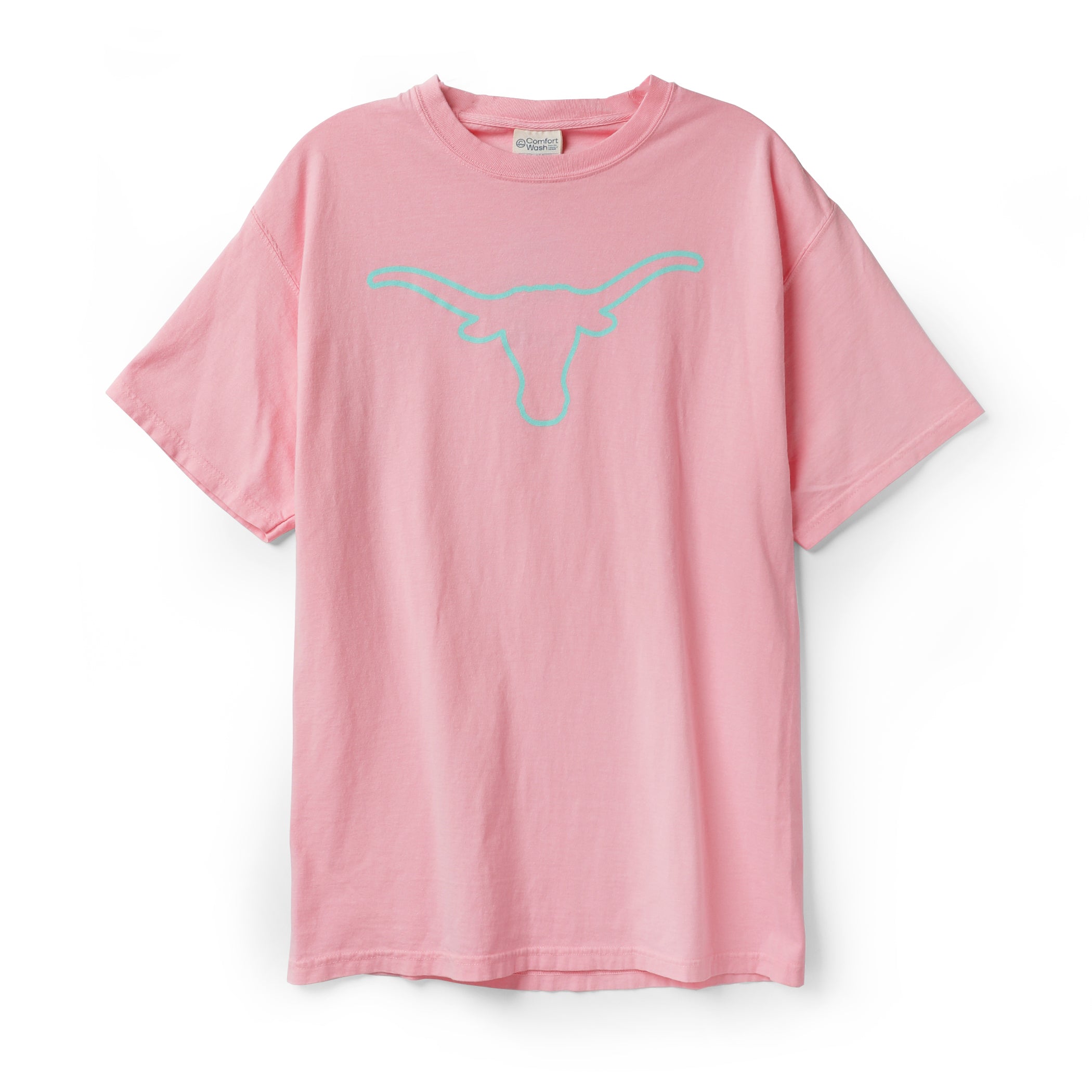 Texas Longhorns Bevo Silhouette Hot Color ComfortWash Tee