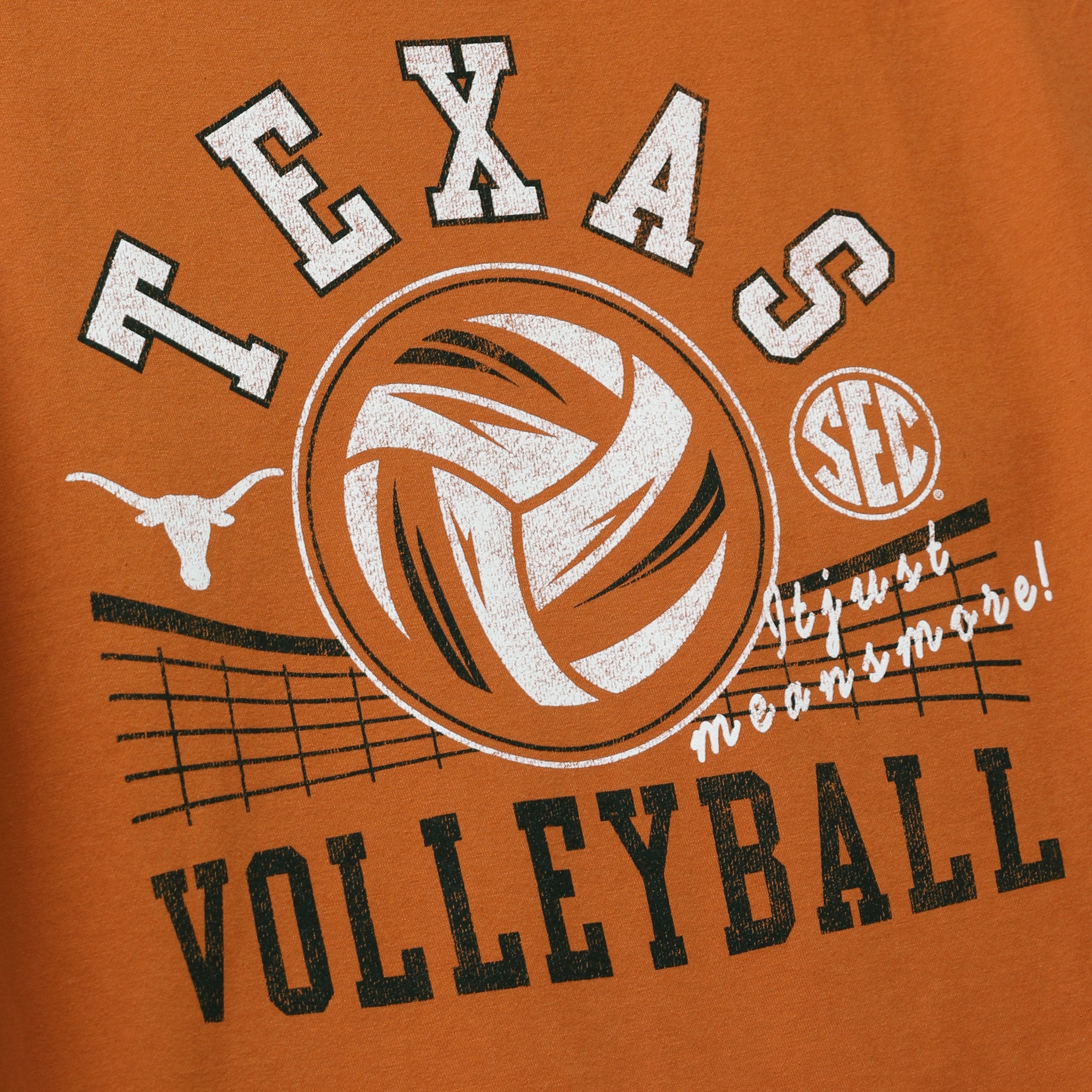 Texas Longhorns Volleyball in Net ComfortWash Tee