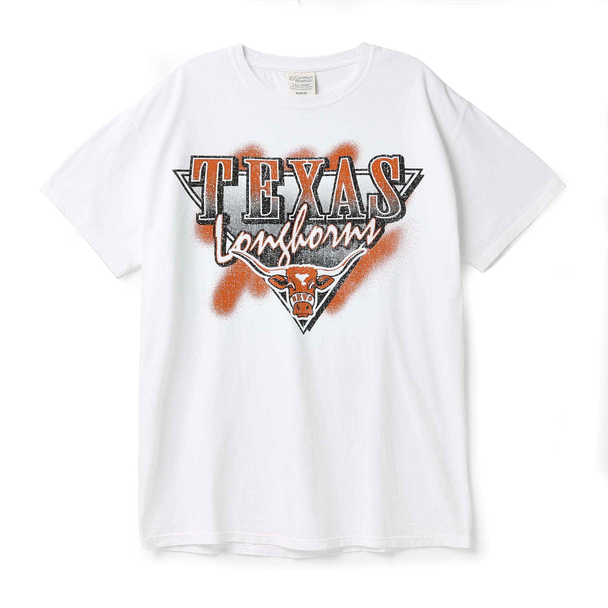 Texas Longhorns Spray Paint Bevo ComfortWash Tee