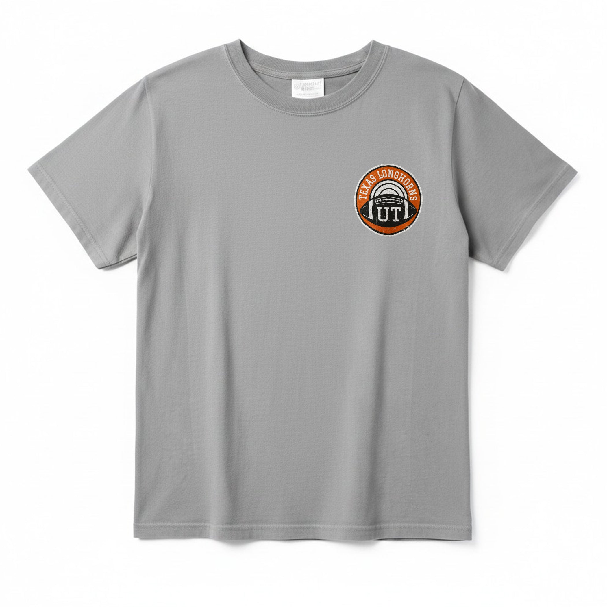 Texas Longhorns Bevo/Icons in State Front and Back ComfortWash Tee