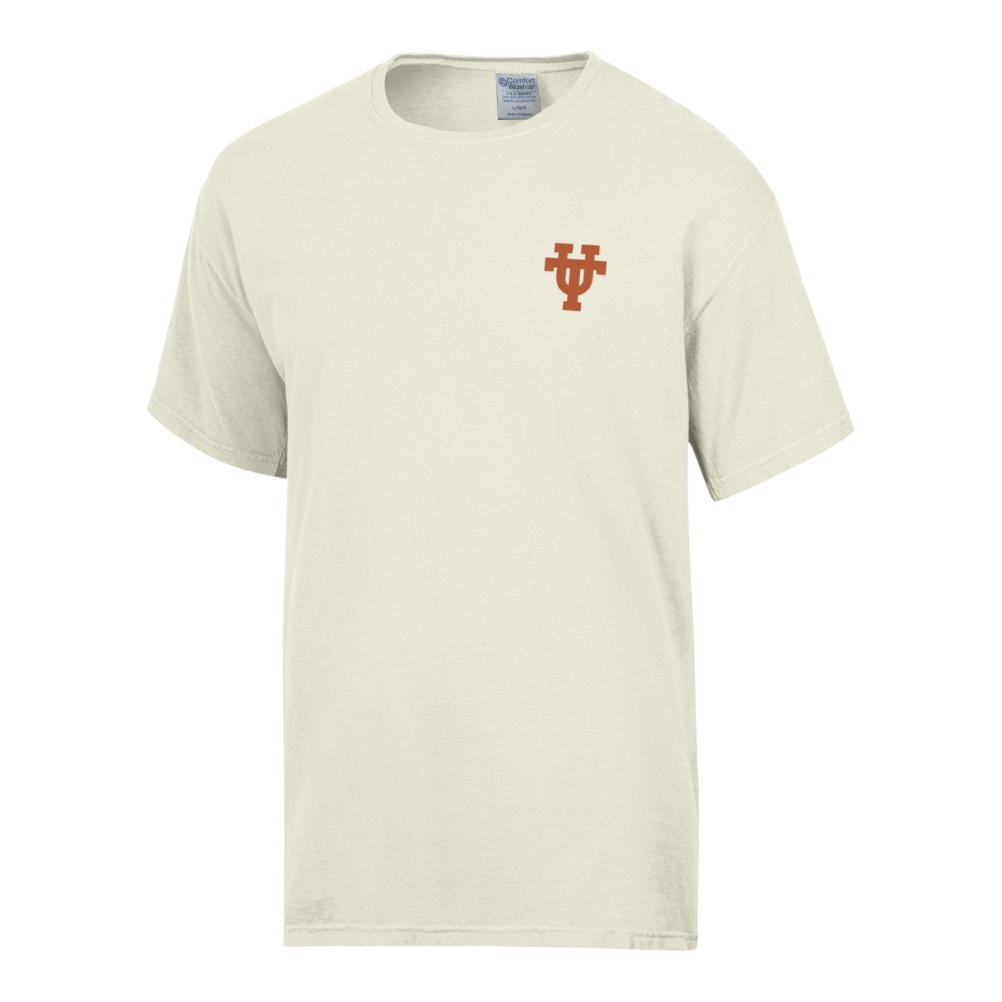 Texas Longhorns Silhouette in Lake Front and Back ComfortWash Tee