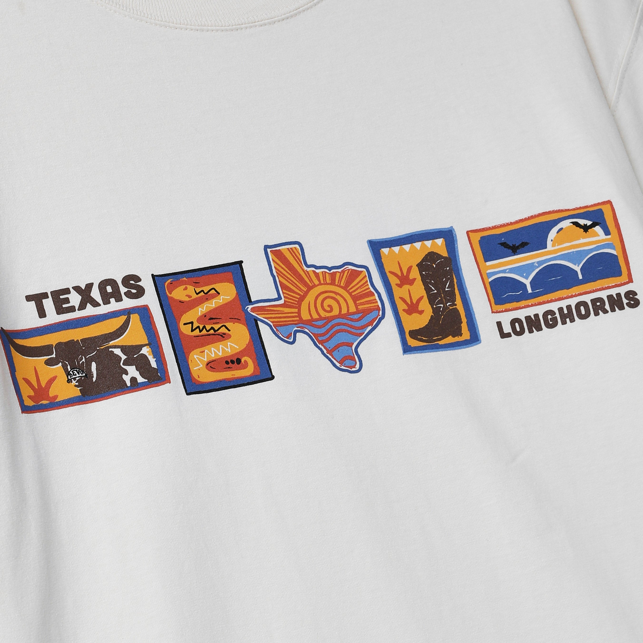 Texas Longhorns Scenic Tiles ComfortWash Tee