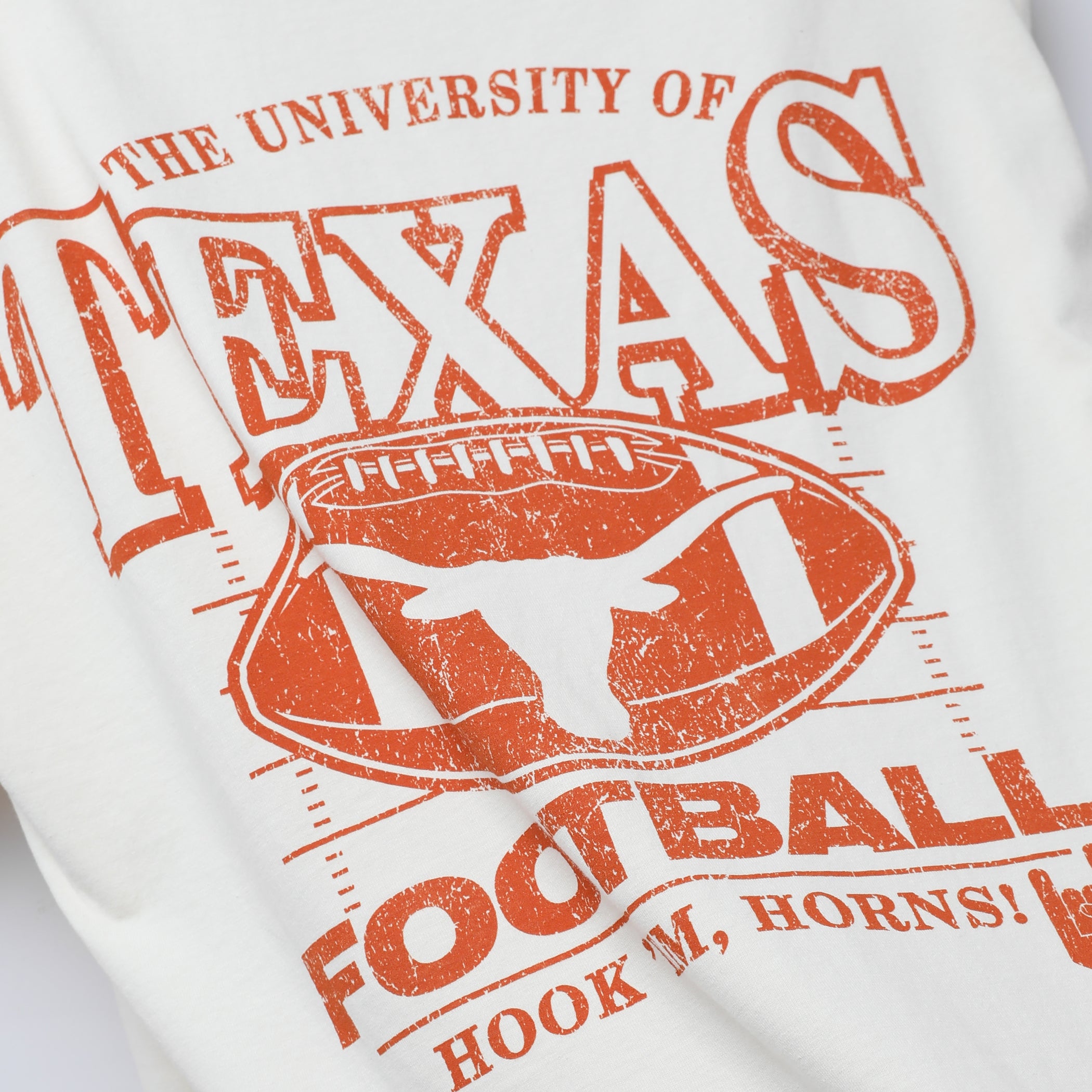 Texas Longhorns Football Yard Lines Front and Back ComfortWash Tee