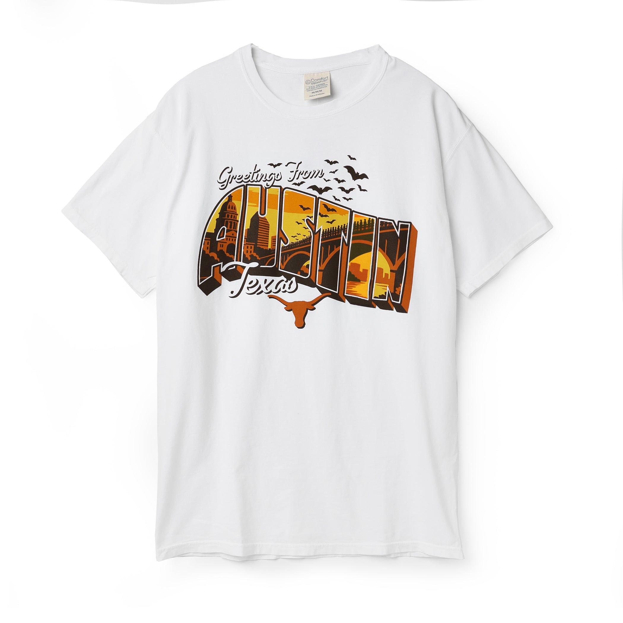 Texas Longhorns Cityscape Greetings ComfortWash Tee
