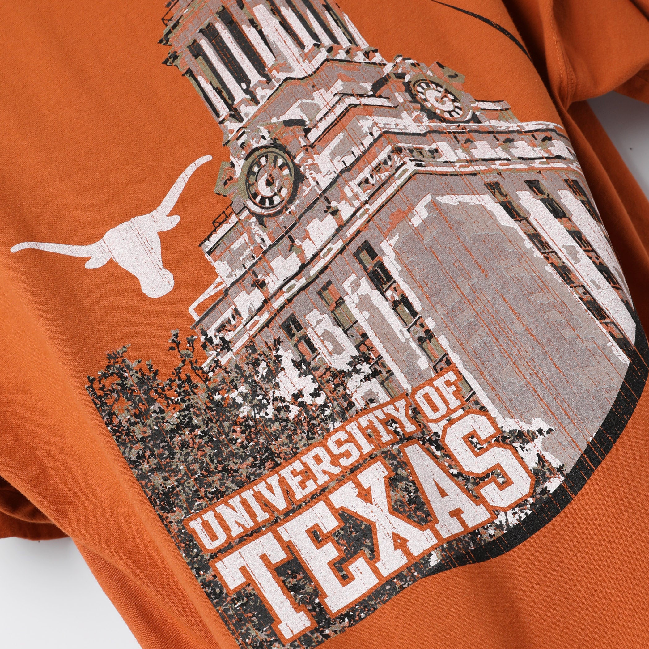 Texas Longhorns Top of Tower Front and Back ComfortWash Tee