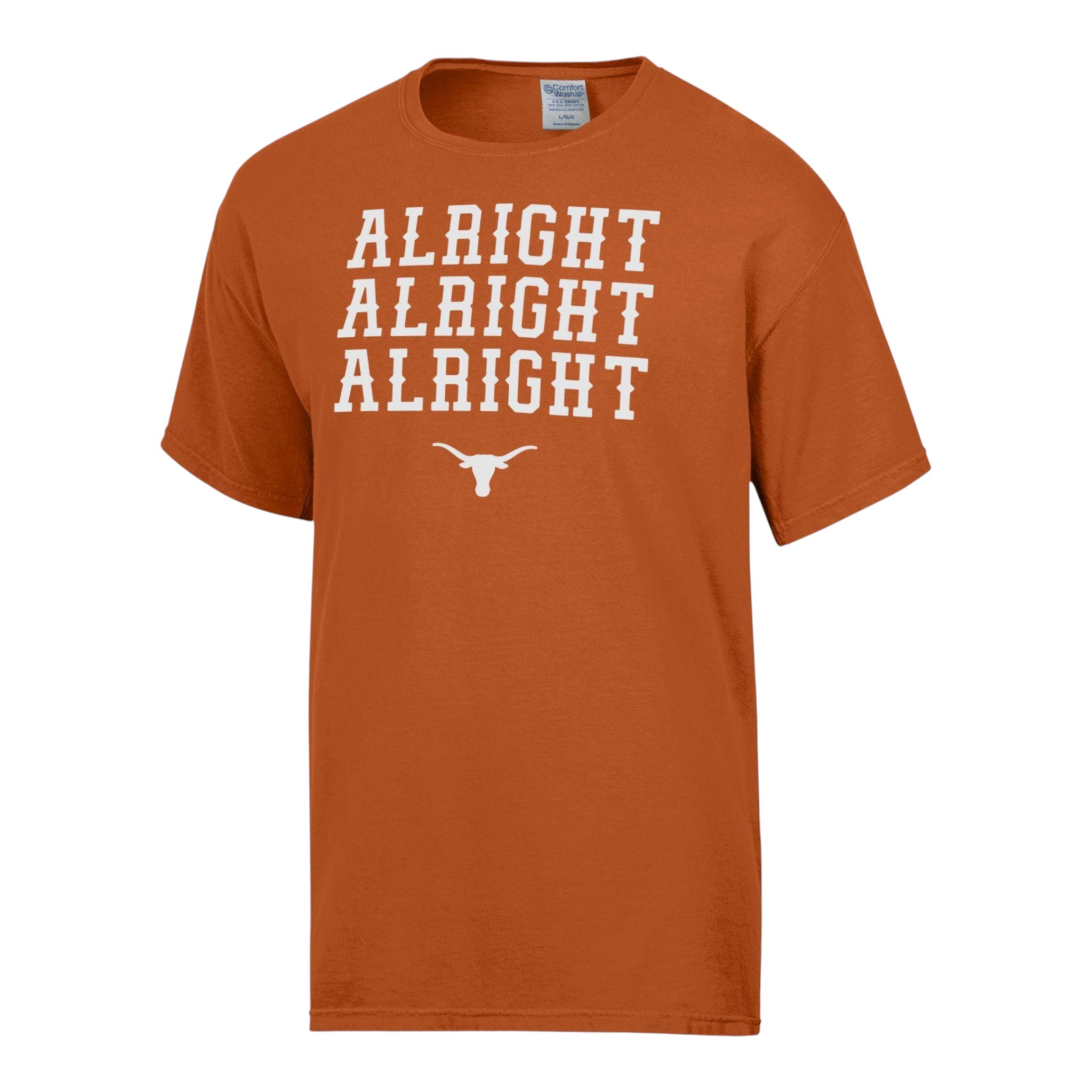 Texas Longhorns Western Alright ComfortWash Tee