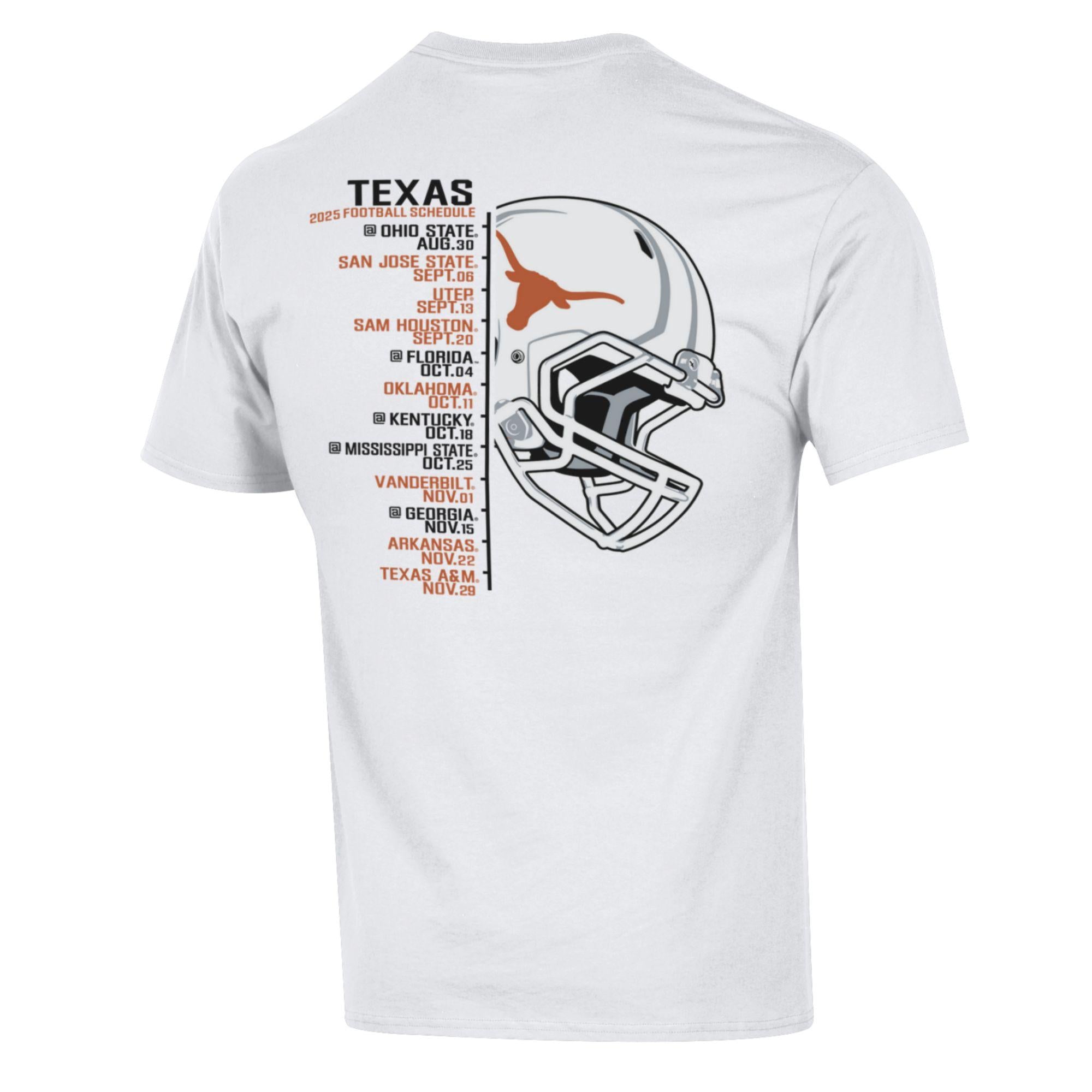 Champion Texas Longhorns 2025 SEC Football Schedule T-Shirt