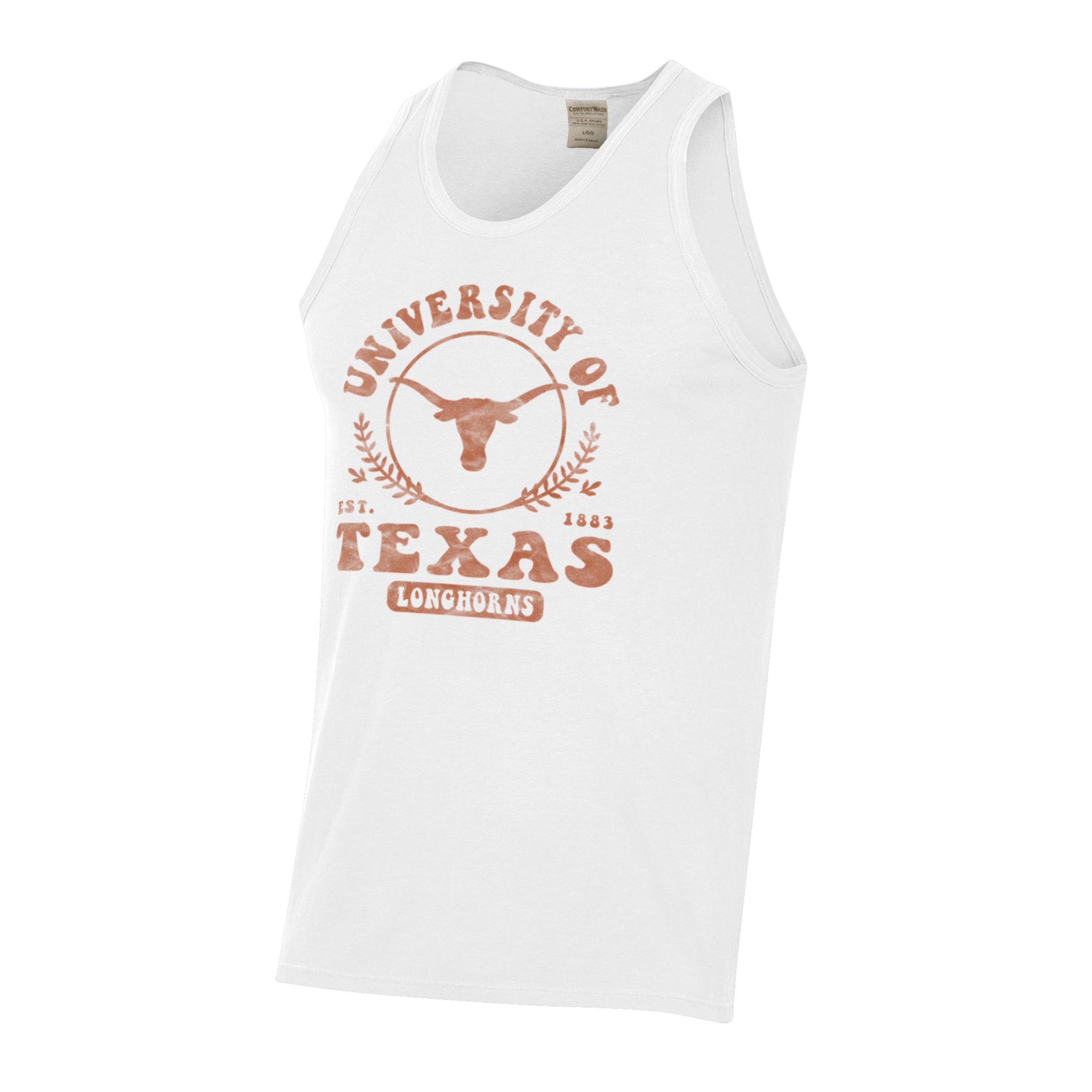 Texas Longhorns Circle Laurels ComfortWash Tank Top