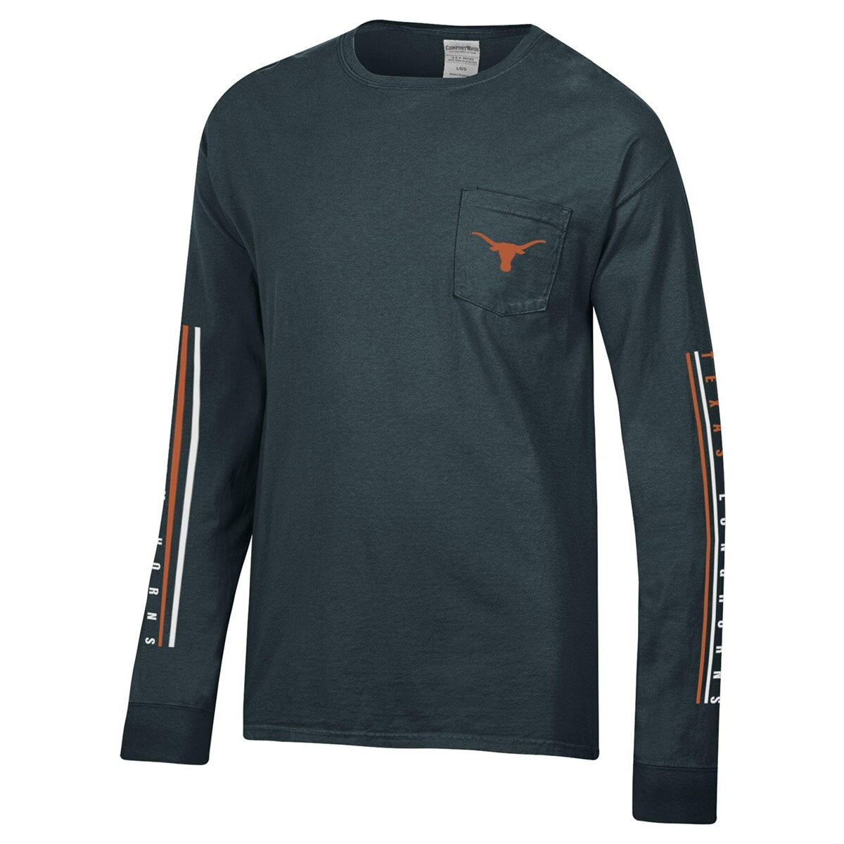 Texas Longhorns Pocket Bevo Long Sleeve ComfortWash Tee