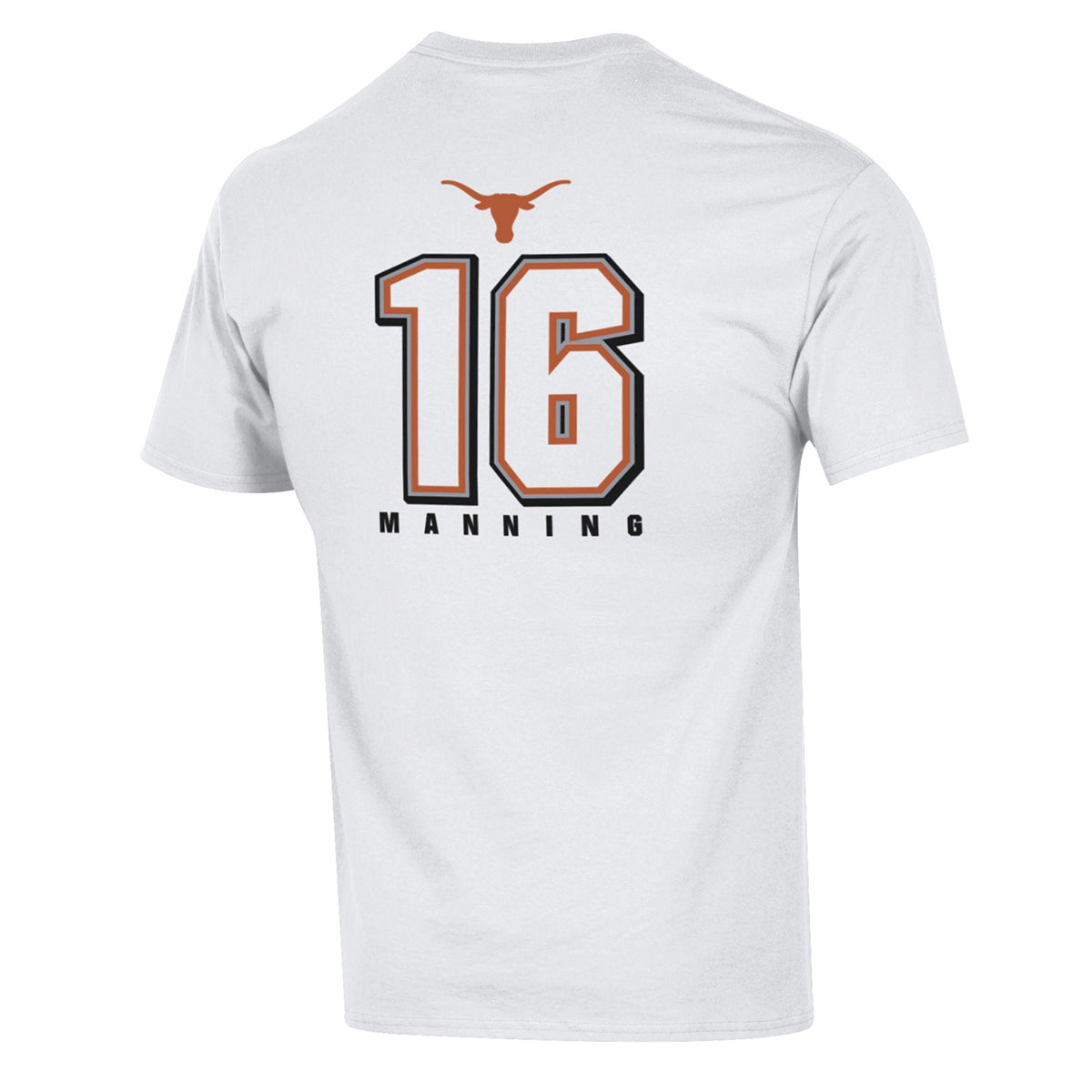 Arch Manning #16 NIL Texas Longhorns Outline Football T-Shirt