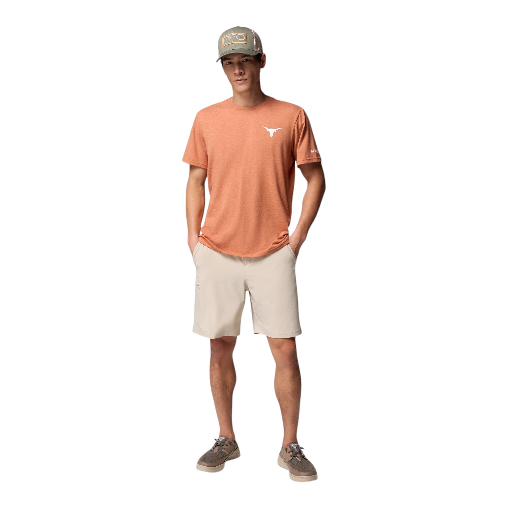 Columbia Texas Longhorns Heather Tee Burnt Orange
