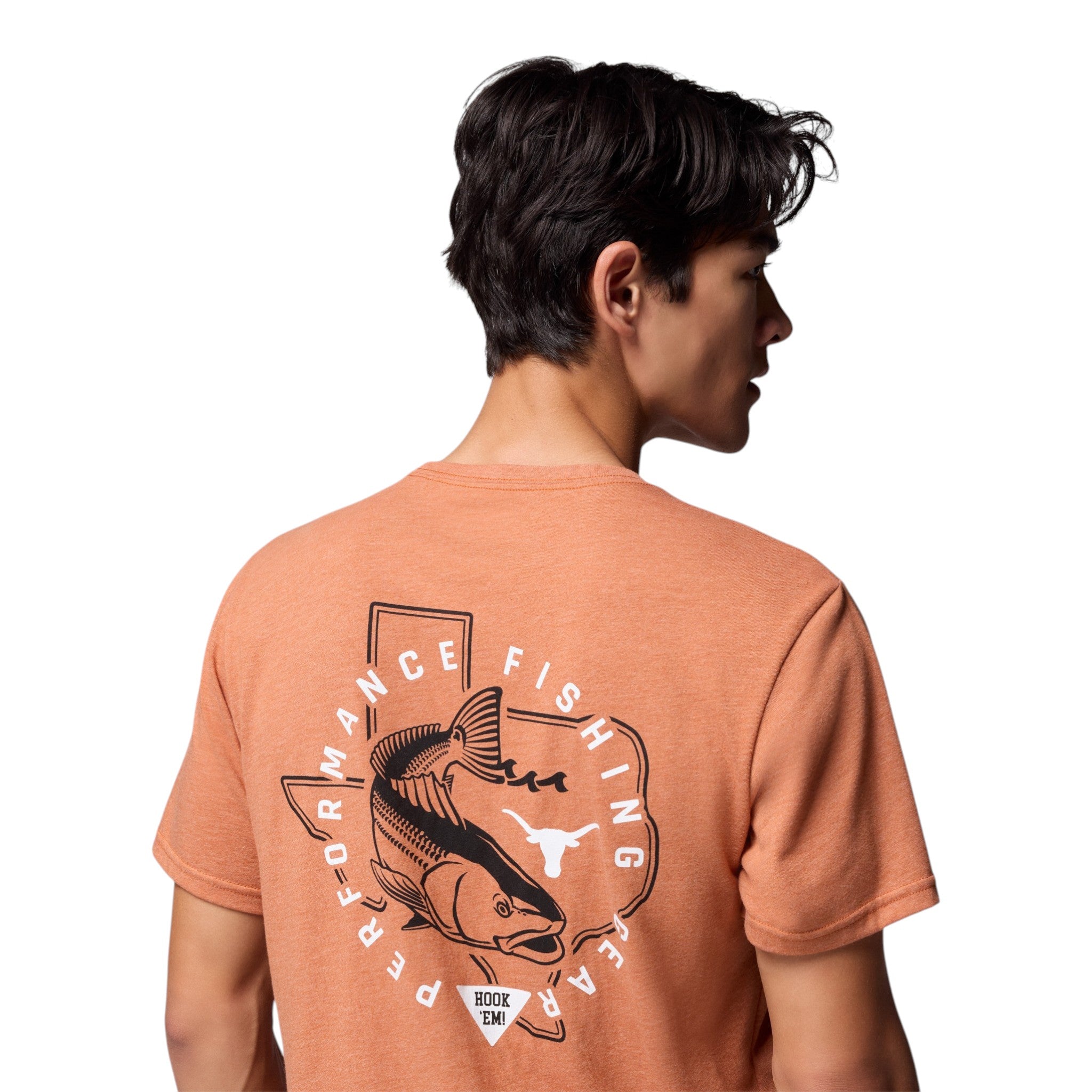 Columbia Texas Longhorns Heather Tee Burnt Orange