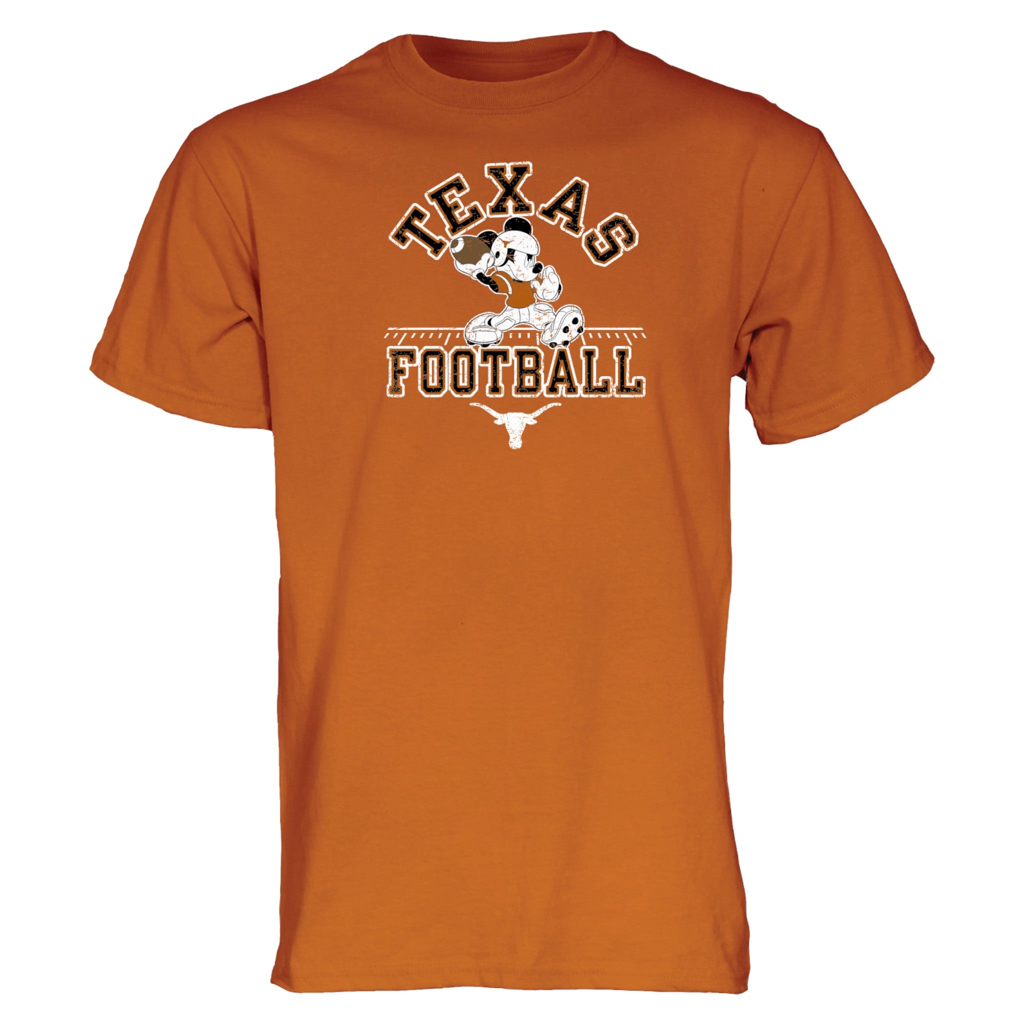 Texas Longhorns Disney Mickey Football Tee