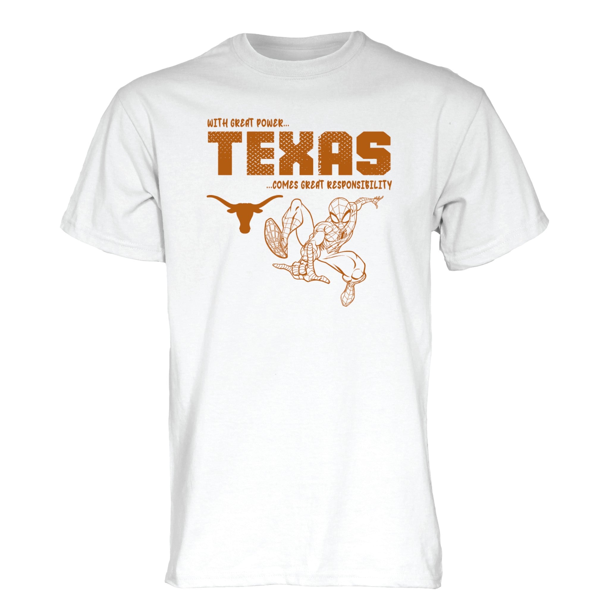 Texas Longhorns Spiderman Spidey Sense Marvel Tee