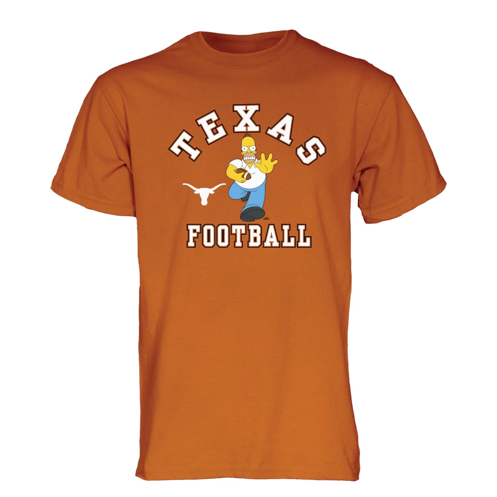 Texas Longhorns Simpsons Homer Gridiron Great Tee