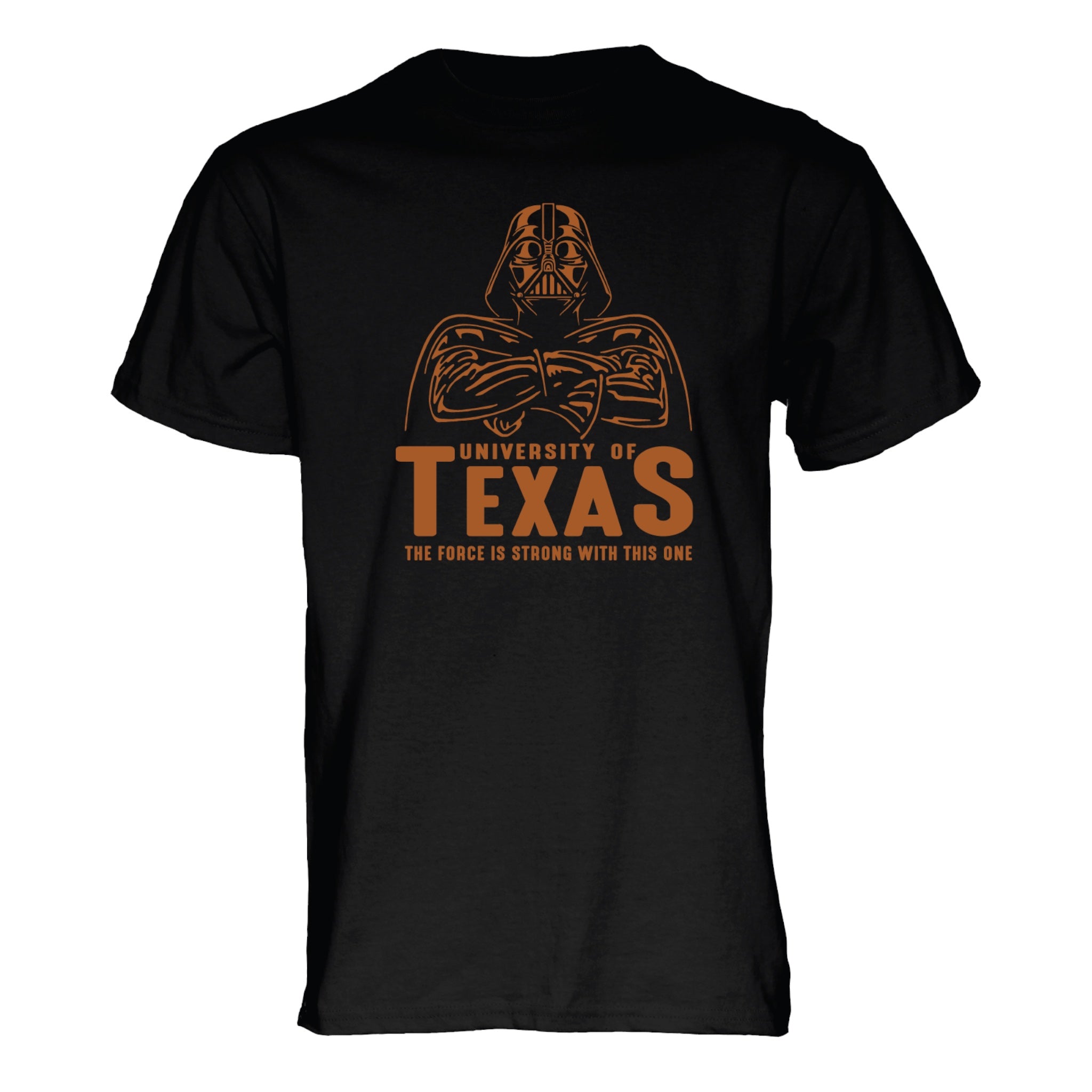 Texas Longhorns Star Wars Vader Force is Strong Tee