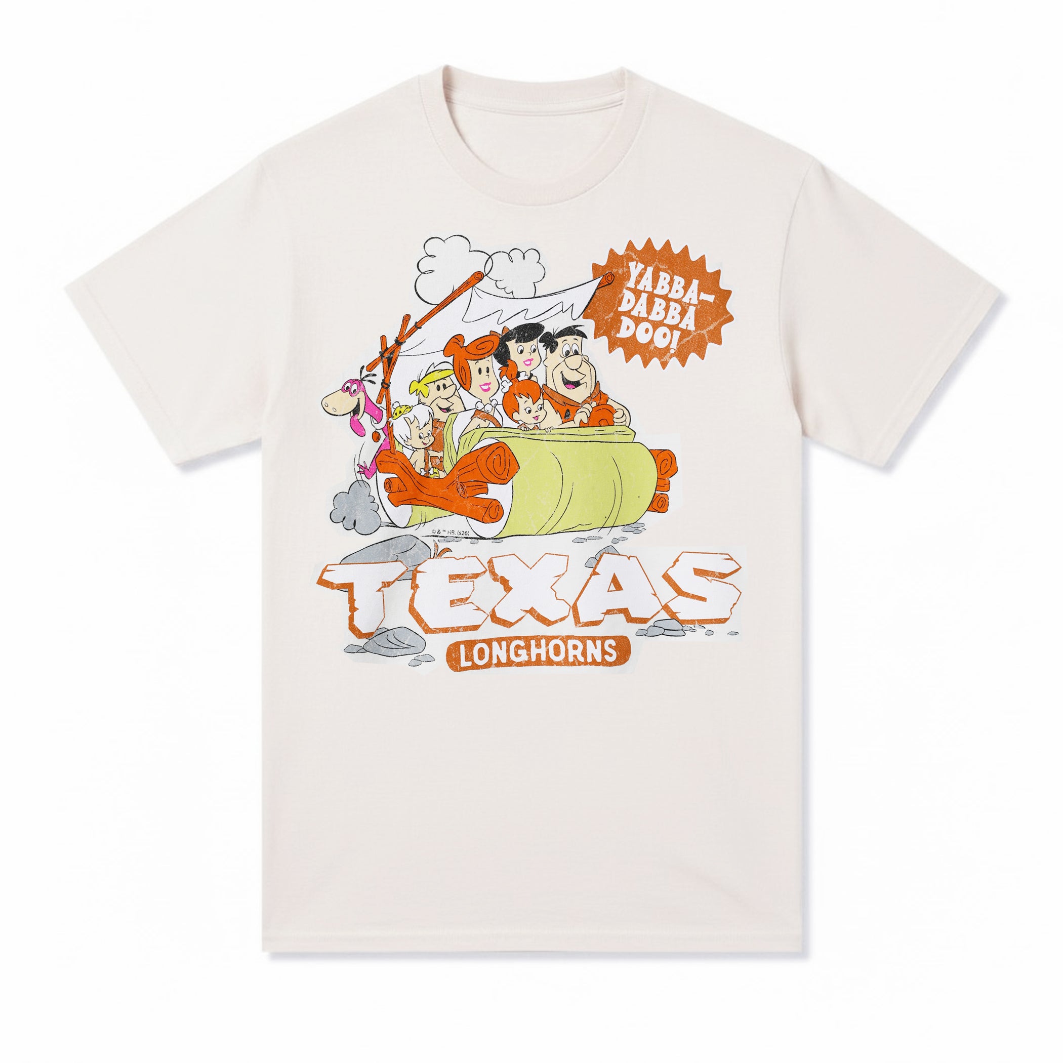 Texas Longhorns The Flintstones Cave Stone Tee