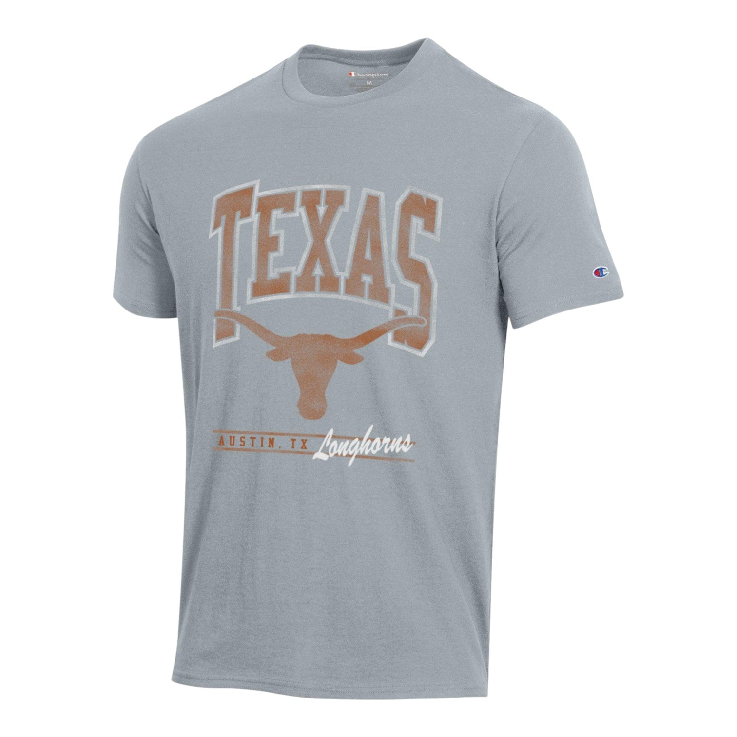 Champion Texas Longhorns Stadium Distressed Full Chest Tee