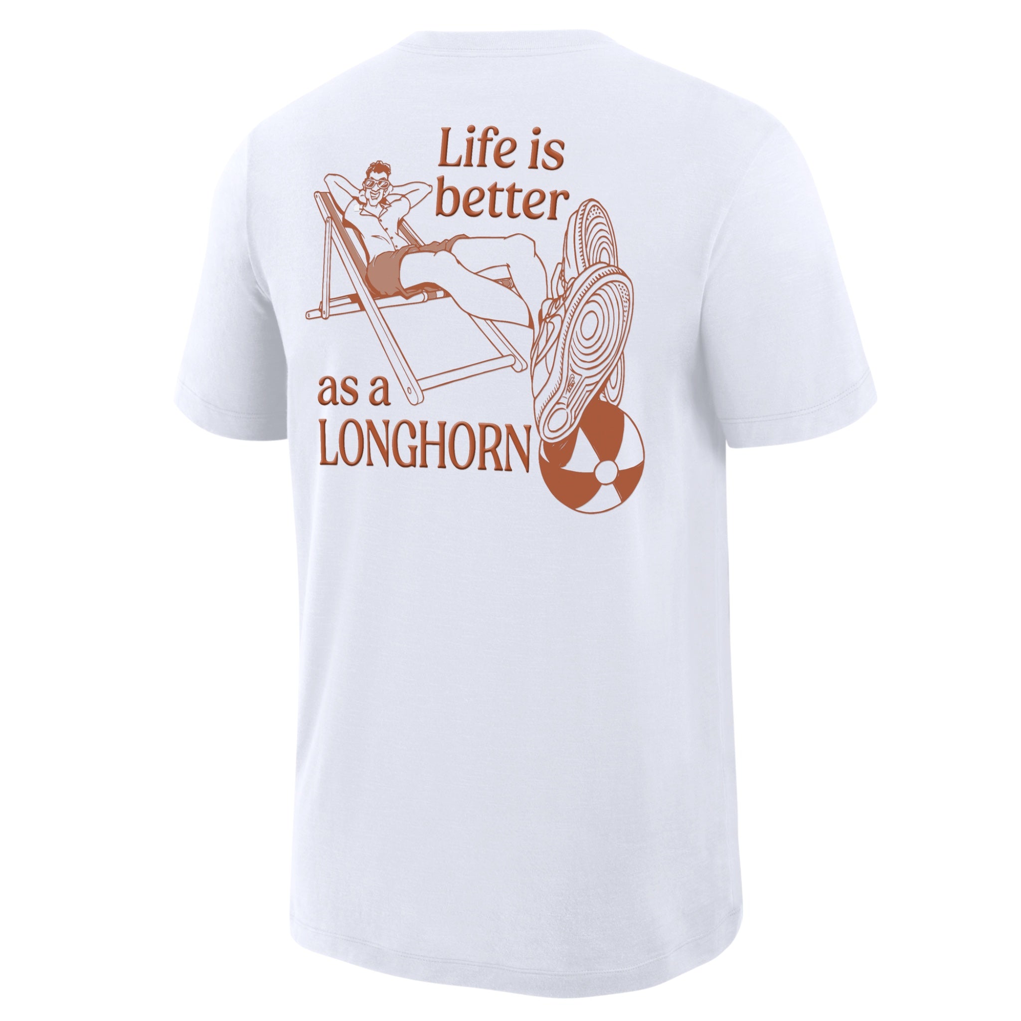 Nike Texas Longhorns Spring Break Slub Tee White