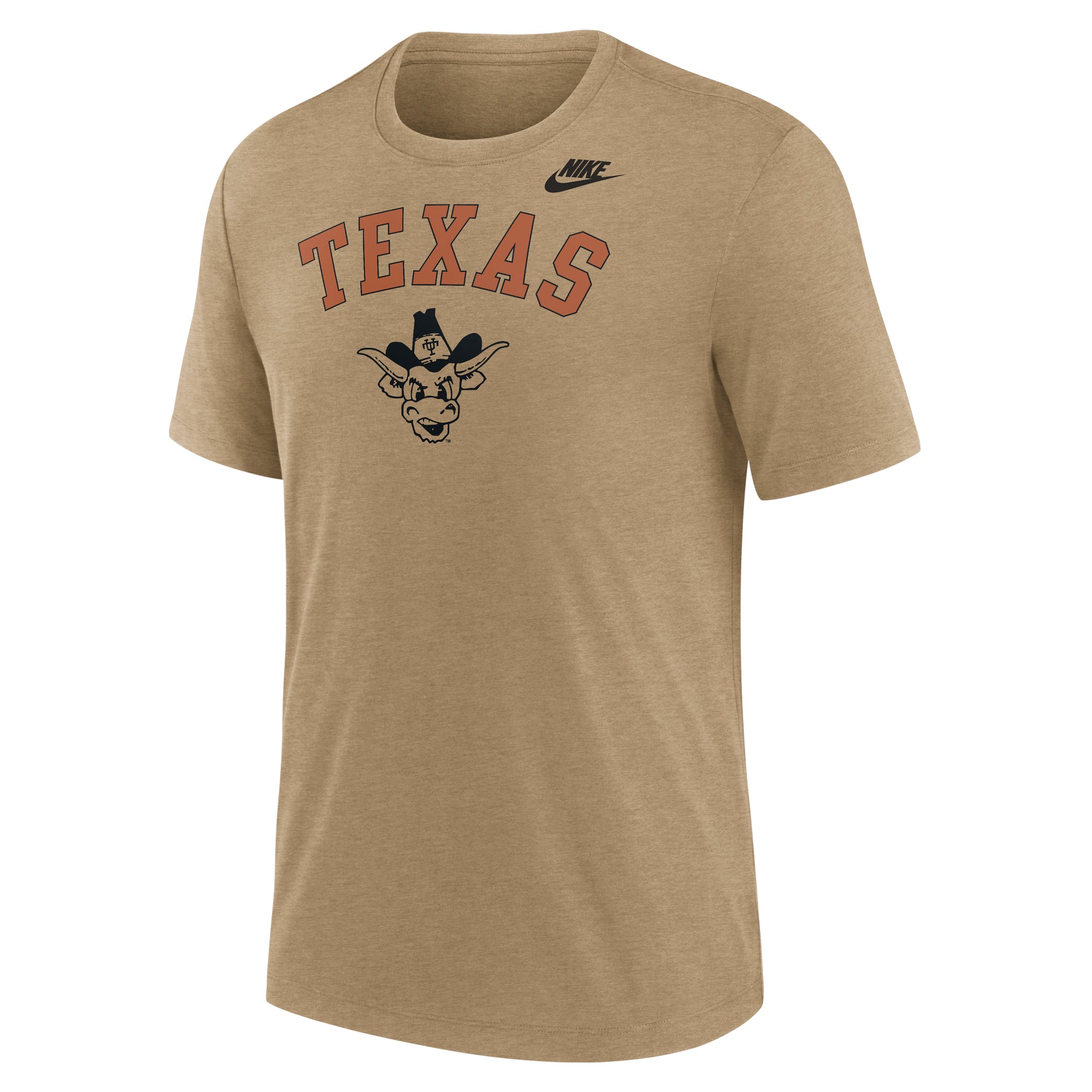 Nike Texas Longhorns Triblend Arch Over Vault Bevo Tee