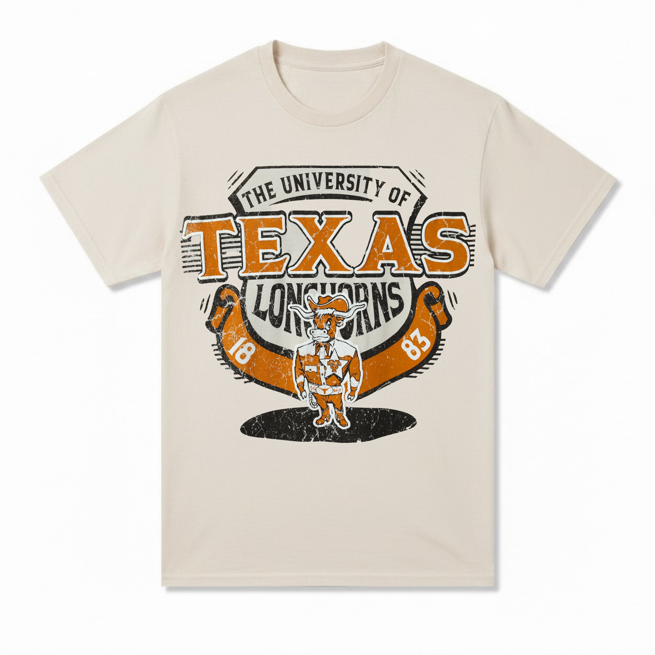 Texas Longhorns Vault Western Bevo Ribbon Tee