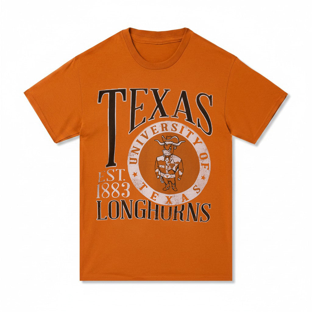 Texas Longhorns Western Bevo in Circle Vault Tee