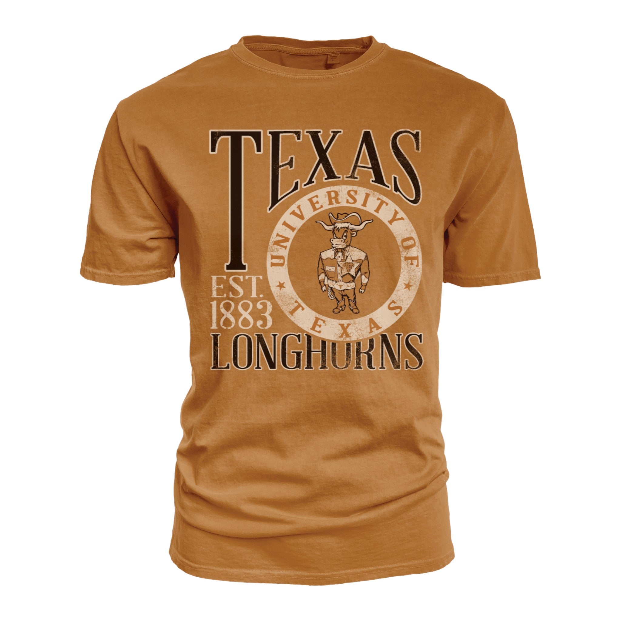 Texas Longhorns Western Bevo in Circle Vault Tee