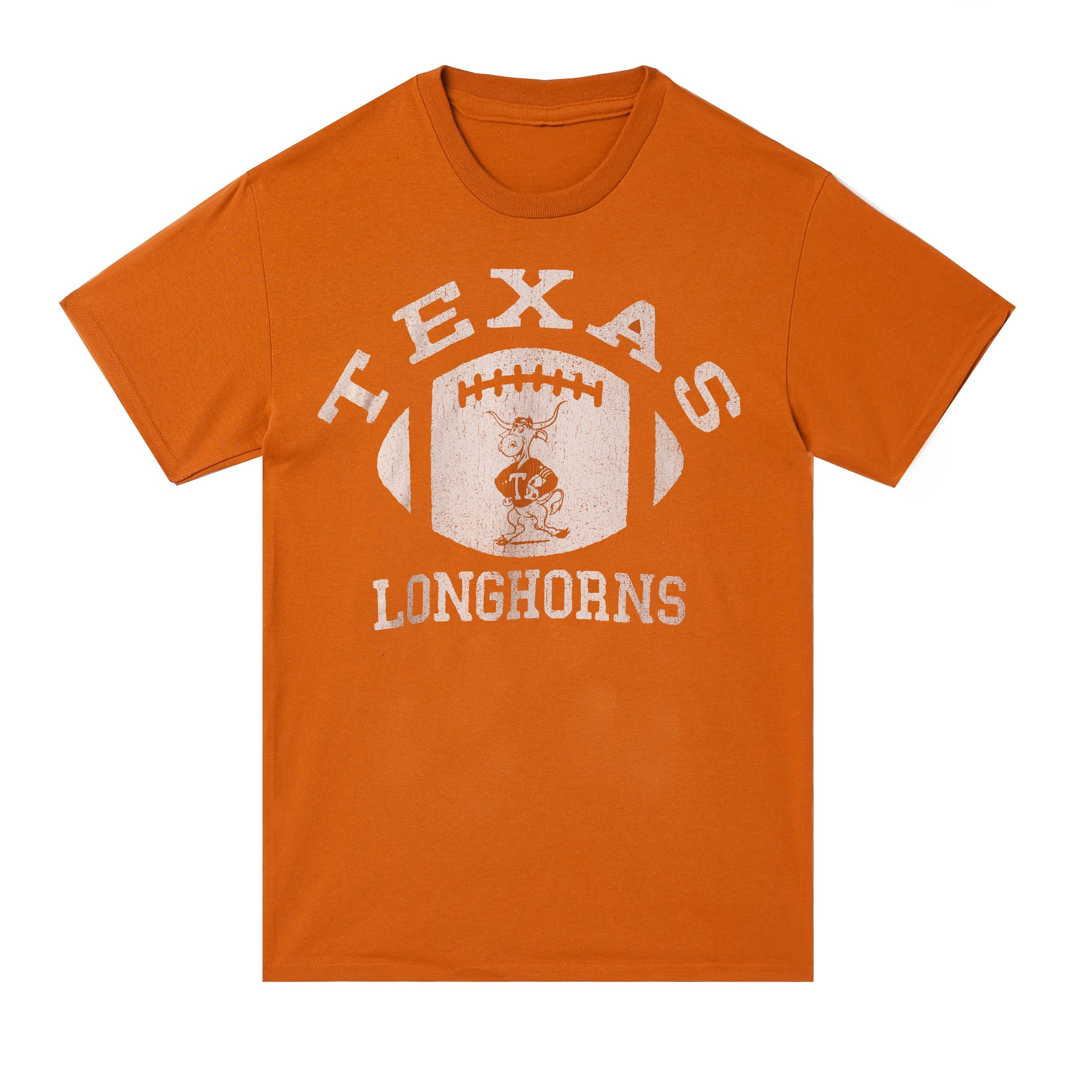 Texas Longhorns Vault Throwback Bevo in Football Tee