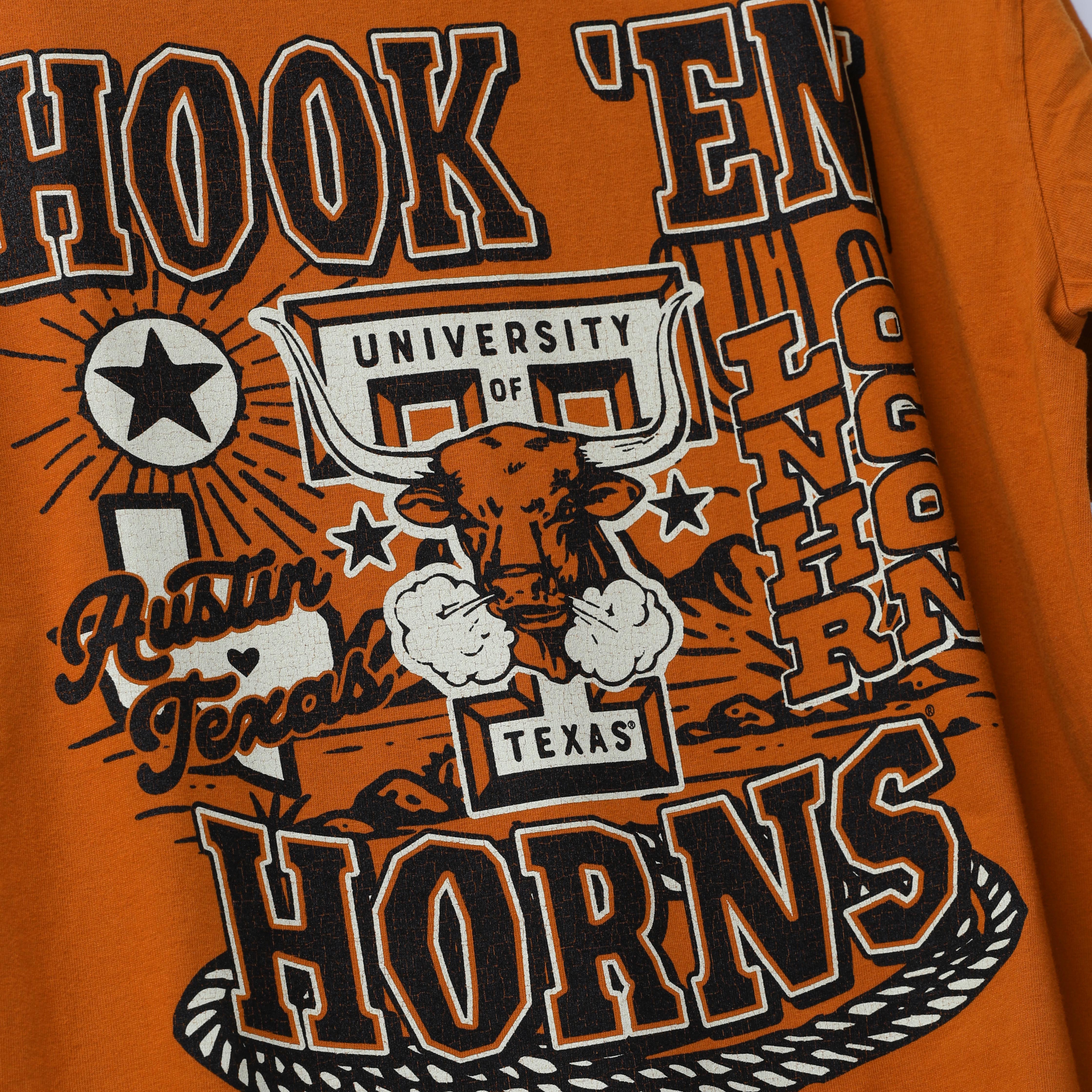 Texas Longhorns Max Hook'em Horns Big T Tee
