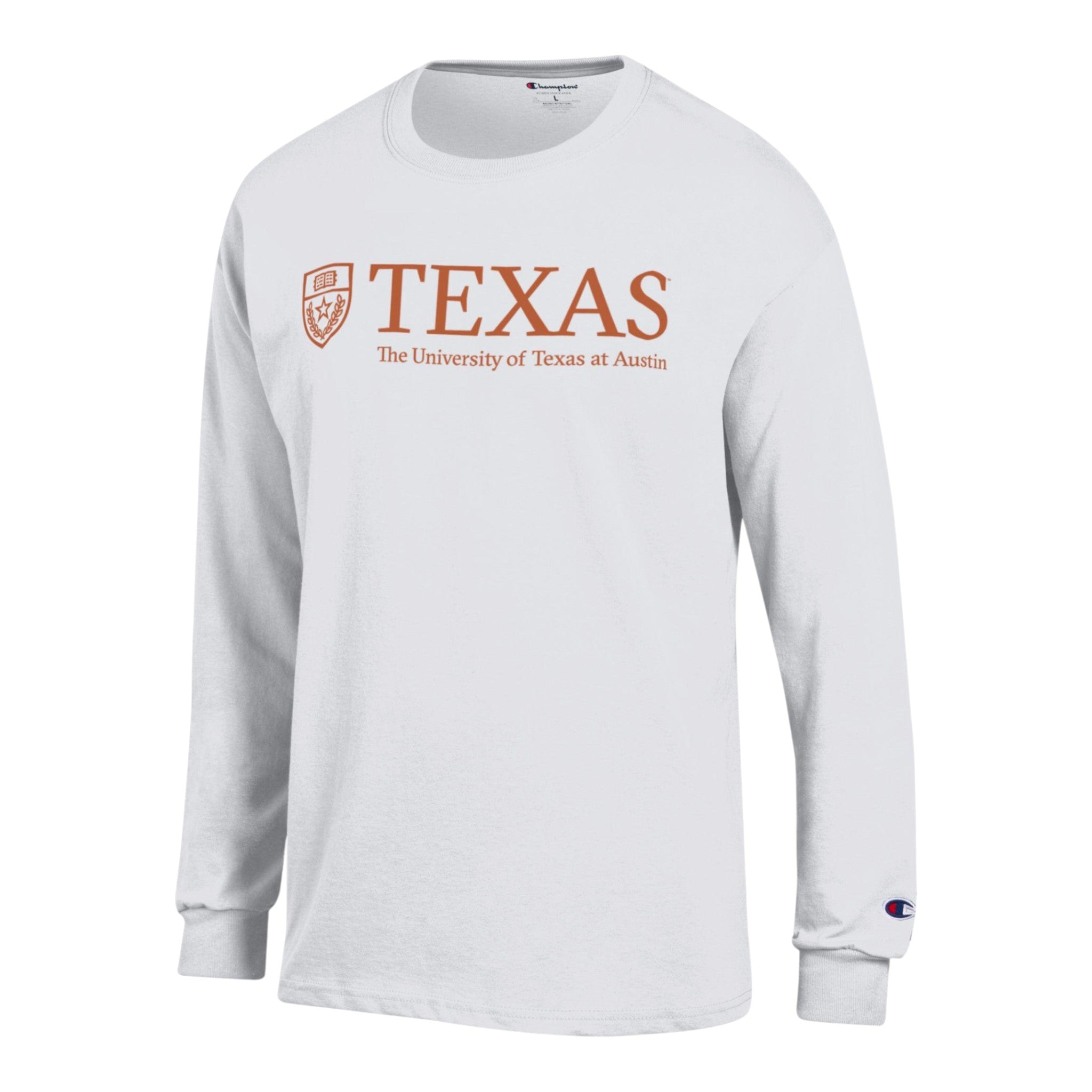 Champion New University of Texas Shield Long Sleeve Tee