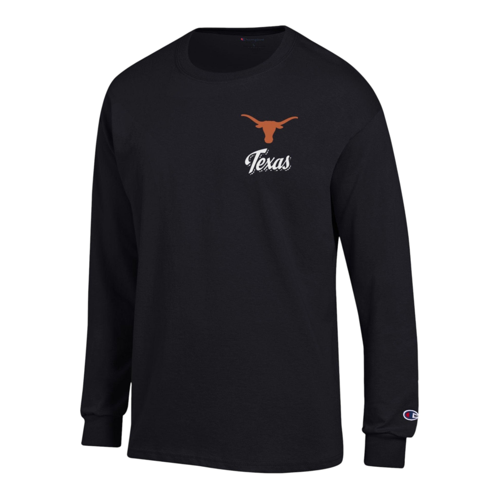 Champion Texas Longhorns Left Chest Bevo Long Sleeve Tee