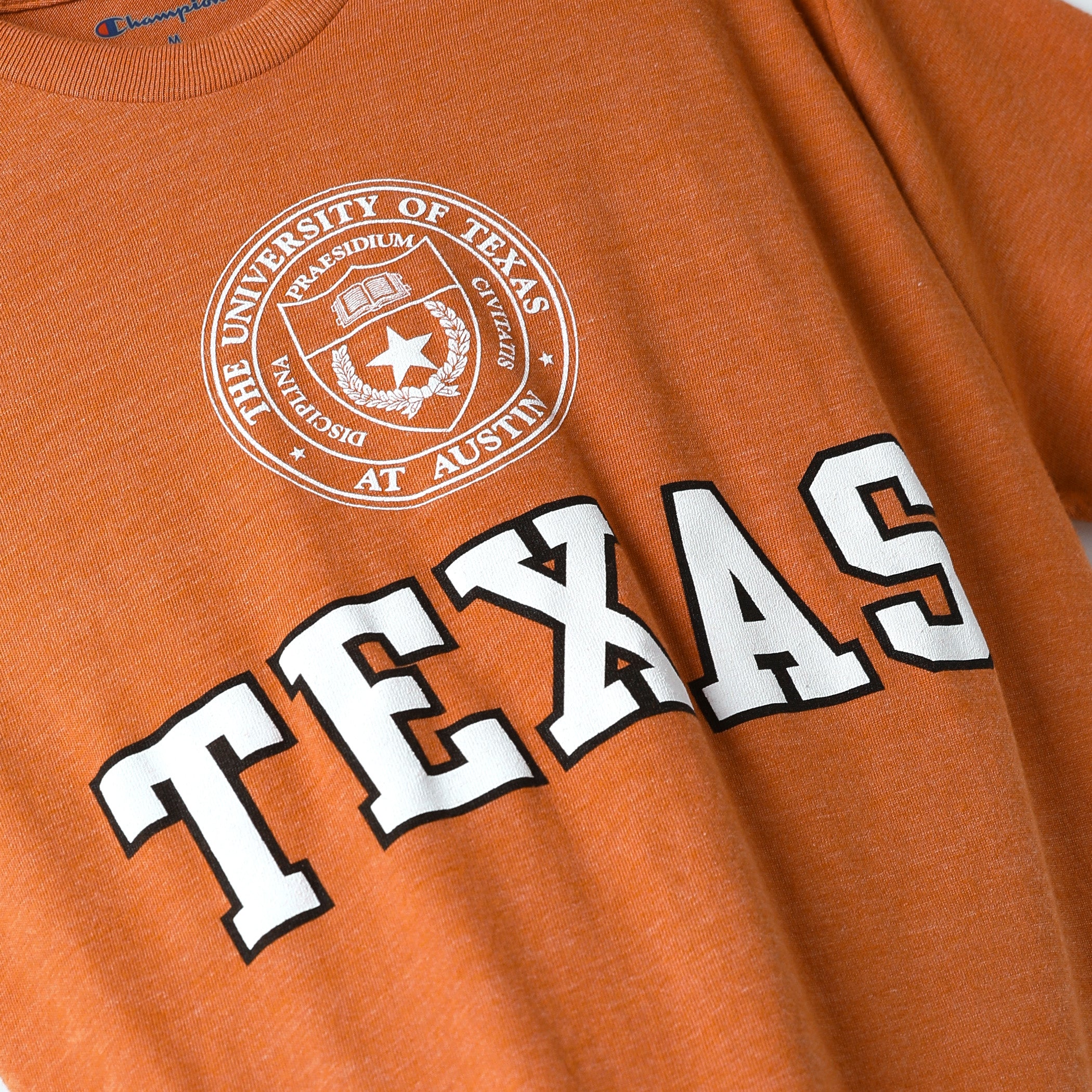 Champion University of Texas Block Presidential Seal Tri-Blend Tee