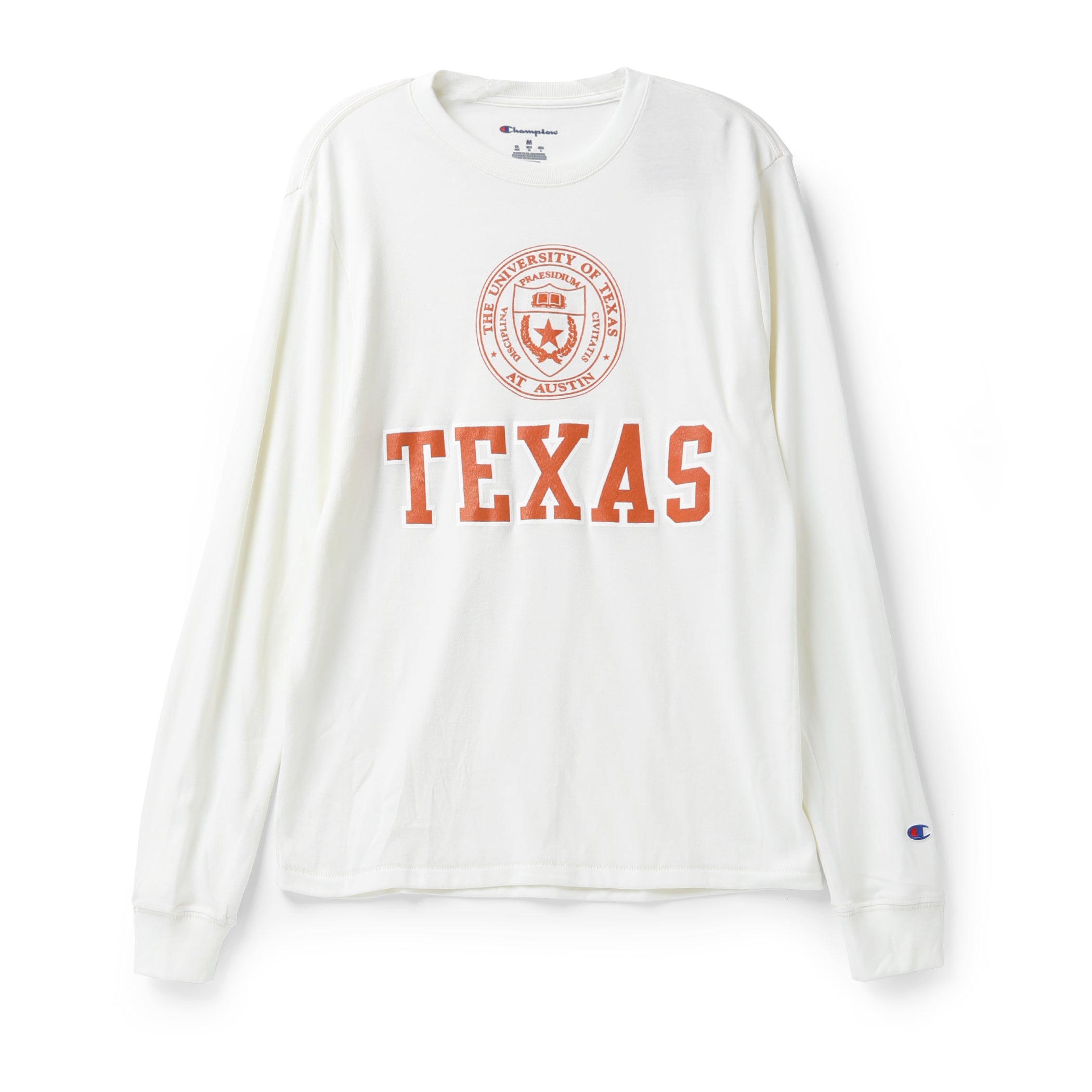 Champion University of Texas Block Presidential Seal Tri-Blend Long Sleeve Tee