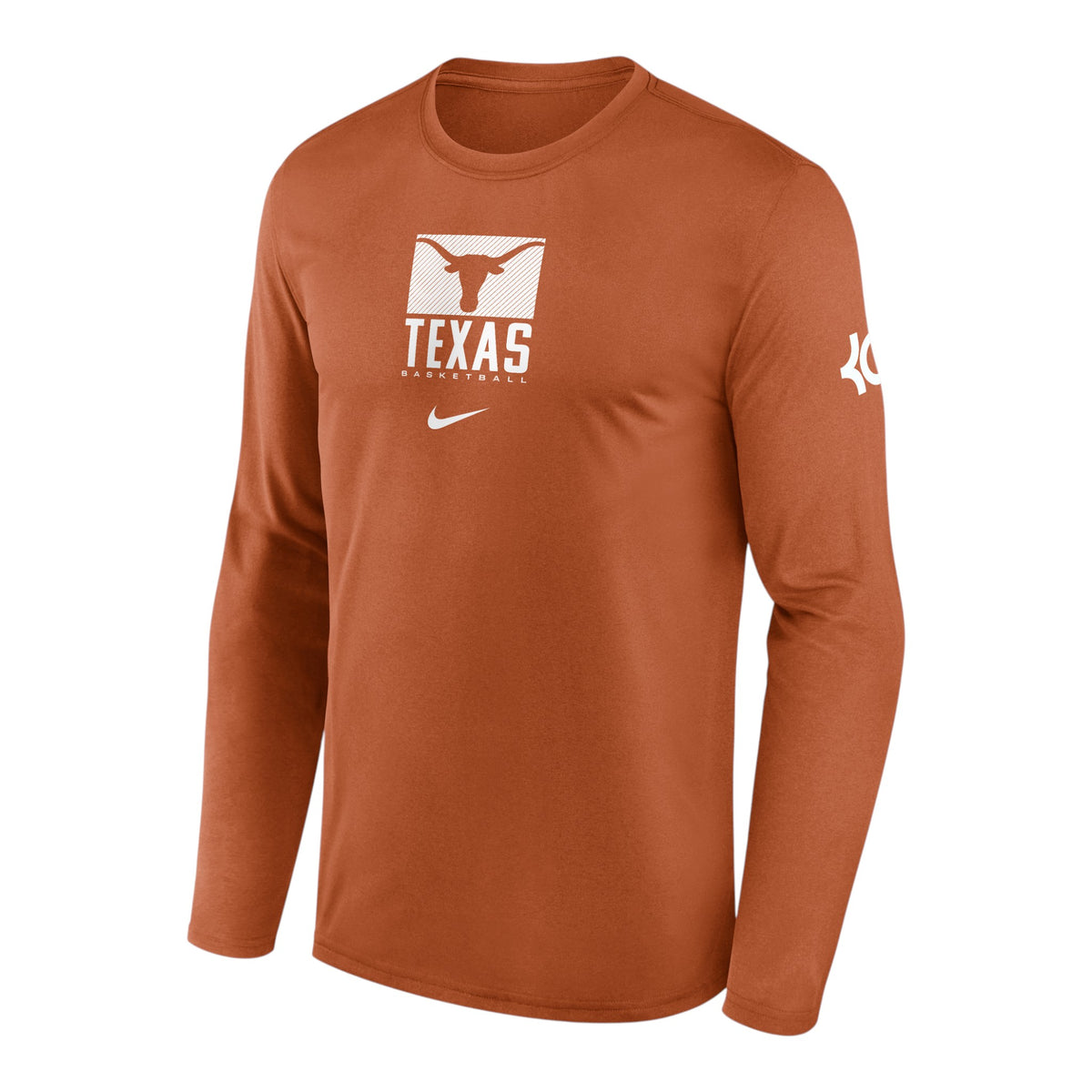 Nike Texas Longhorns Courtside Kevin Durant Basketball Long Sleeve Legend Tee