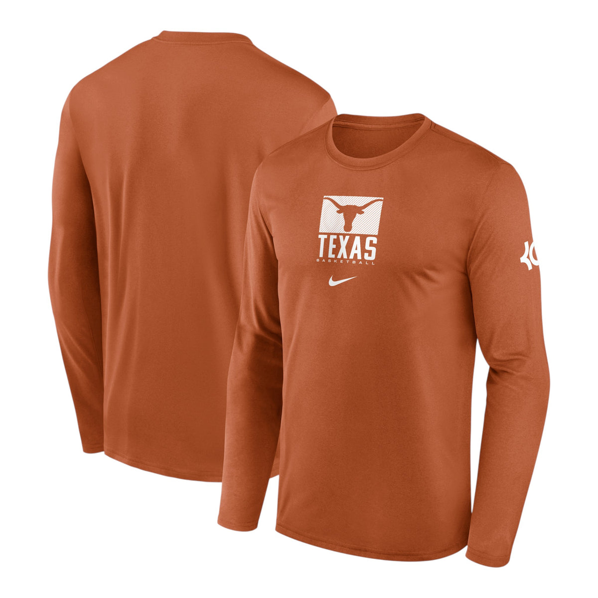 Nike Texas Longhorns Courtside Kevin Durant Basketball Long Sleeve Legend Tee