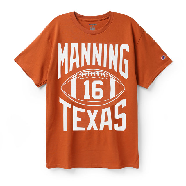 Champion Texas Longhorns NIL Manning over Football Tee